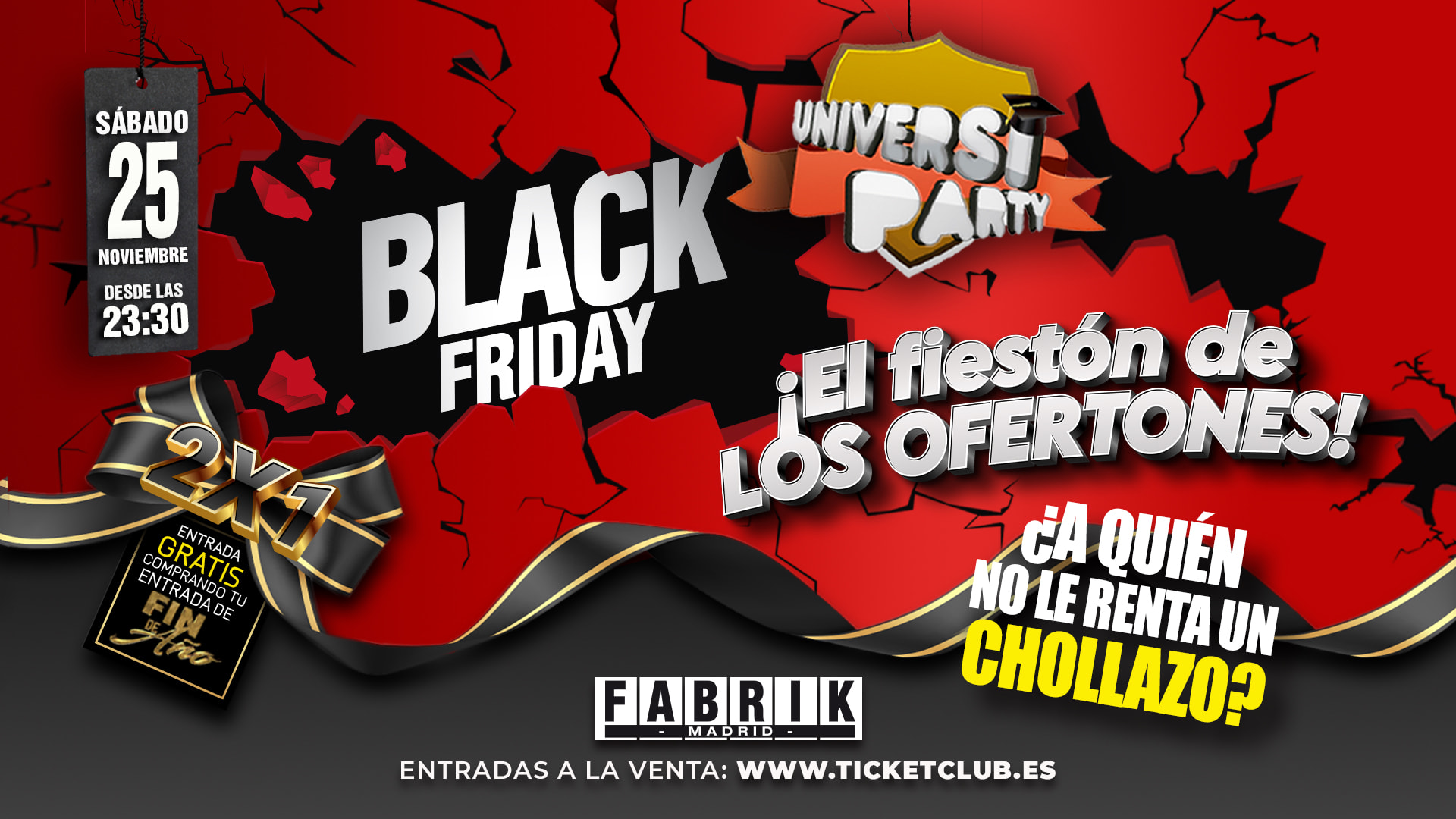 Complemento Discoteca (Universiparty Black Friday) Cover