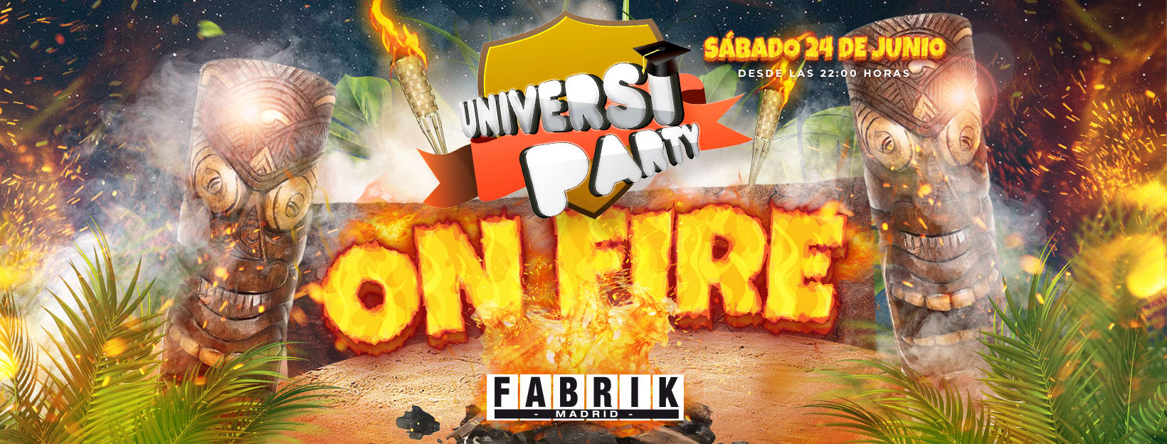 Complemento Entrada Discoteca (Universiparty On Fire) Cover