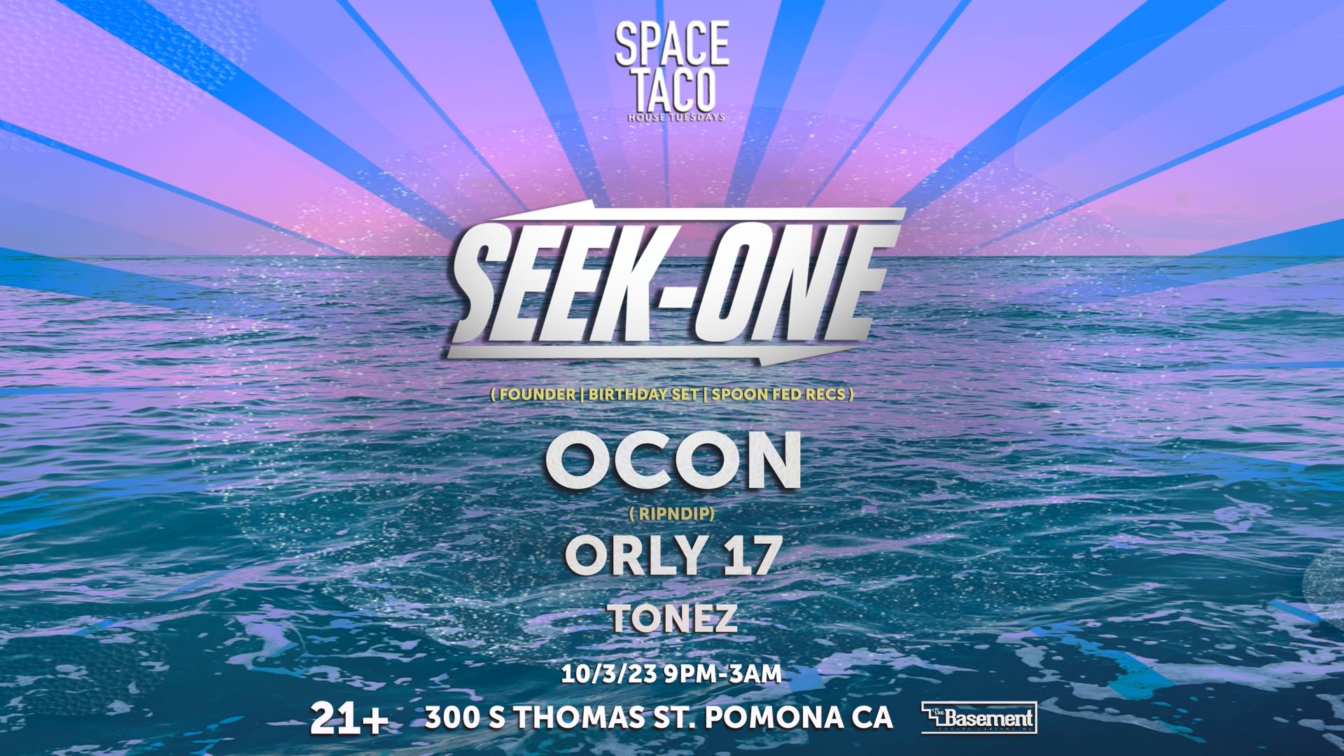 Space Taco!! W Seek-One (Founder / Bday Set) Ocon (Ripndip)+ Cover