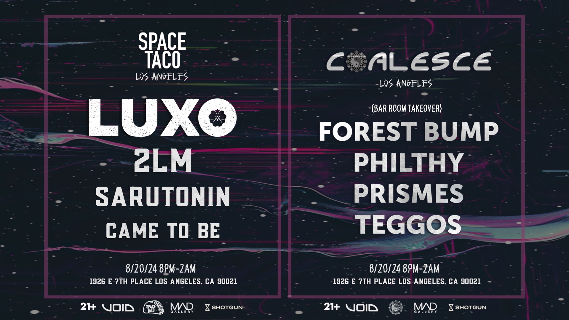 Space Taco Los Angeles W Luxo, 2lm, Sarutonin + Cover