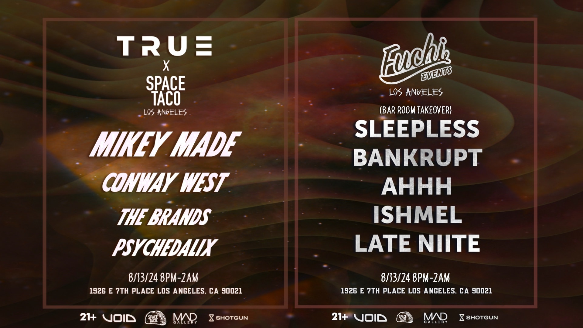 True Events X Space Taco Party!! W Mikey Made Taco Fam + Cover