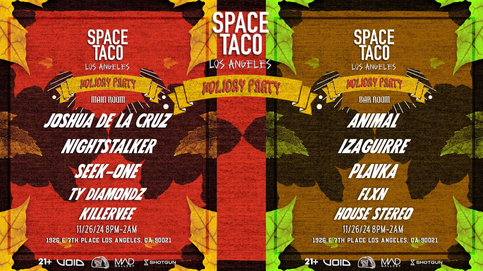 Space Taco Holiday Party Cover