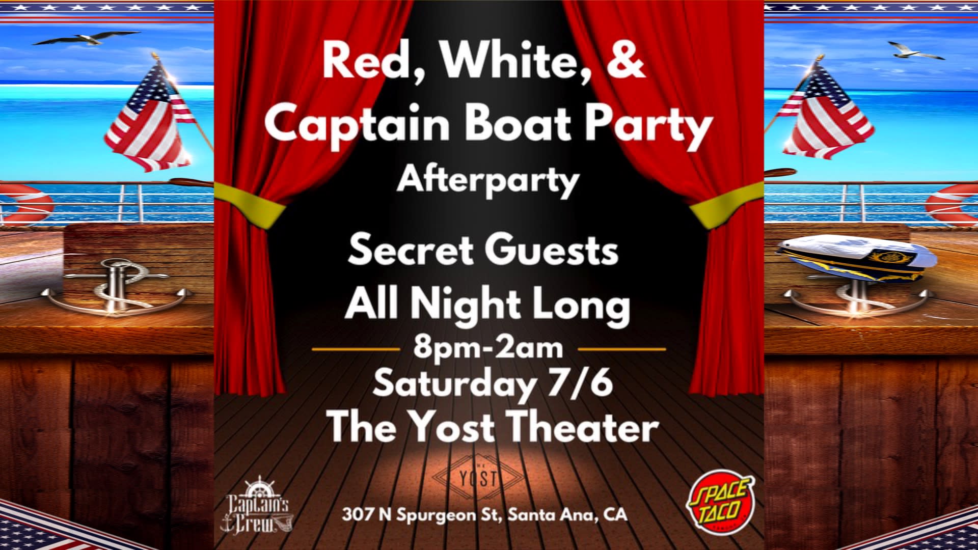 The Red, White, & Captain Afterparty Cover
