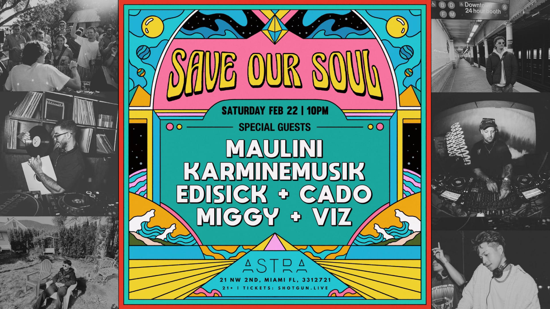 Save Our Soul At Astra With Maulini + More! Cover