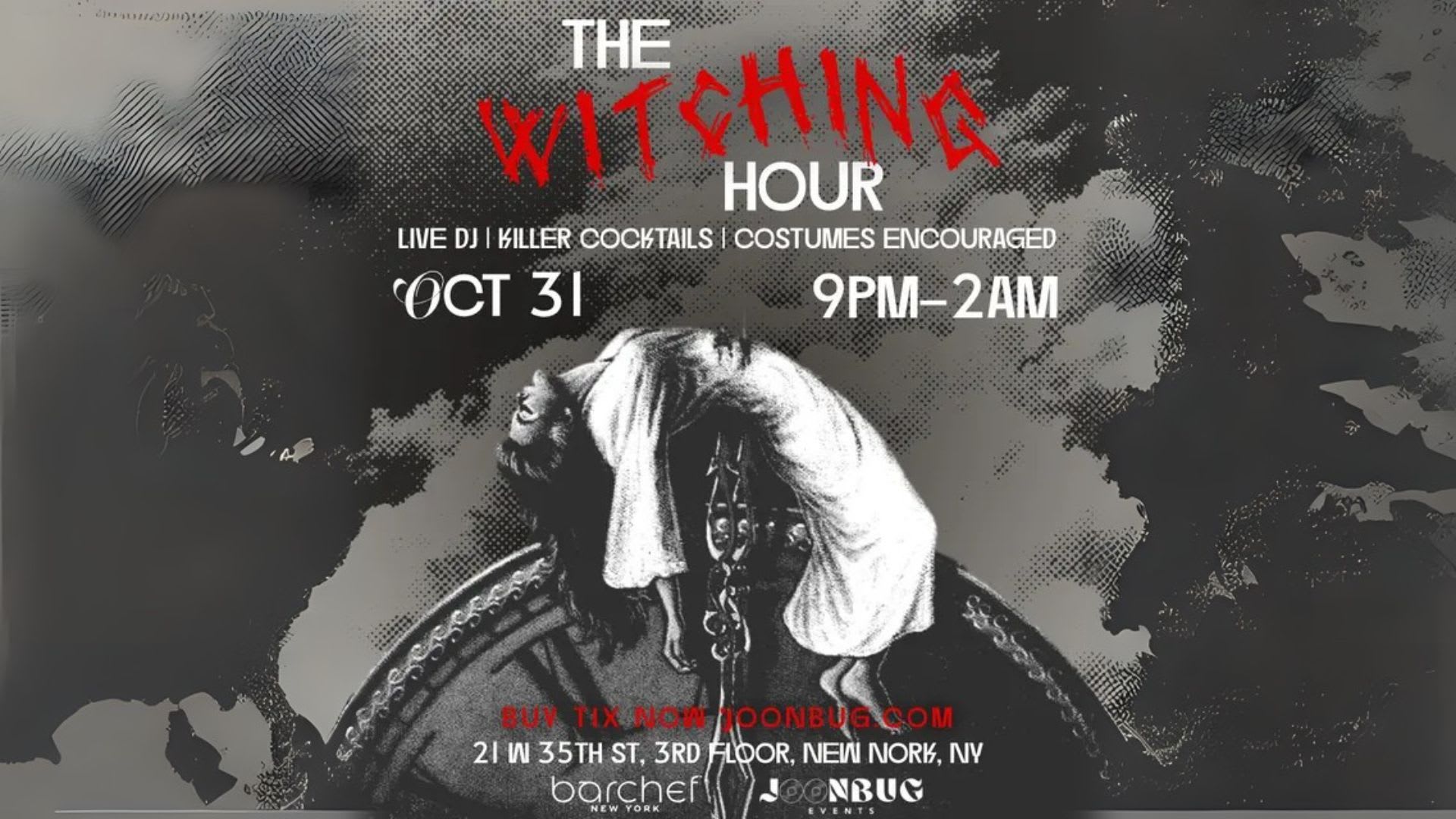 Nyc Barchef Witching Hour Party 10/31 Cover