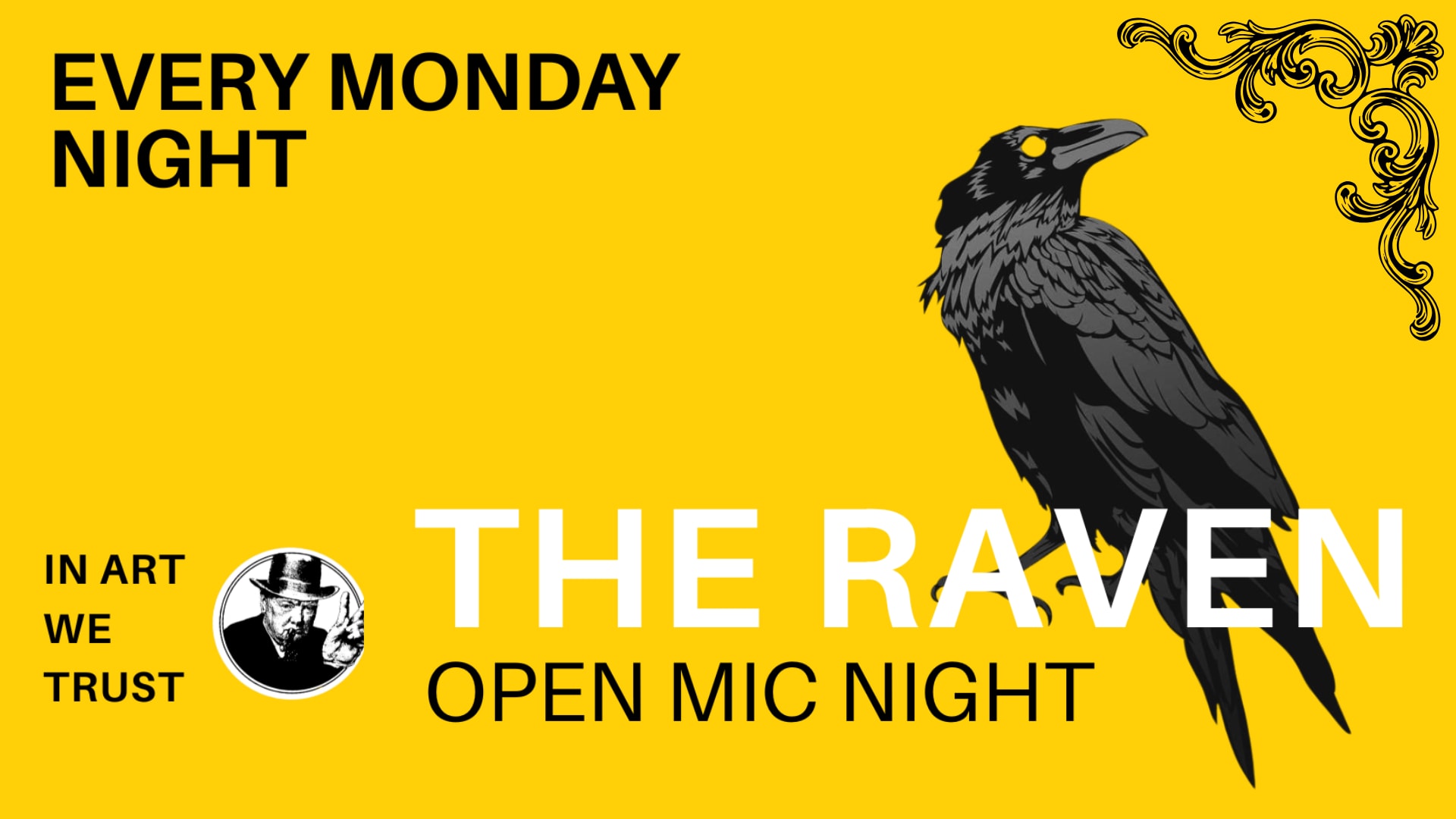 The Raven Open Mic Night Cover