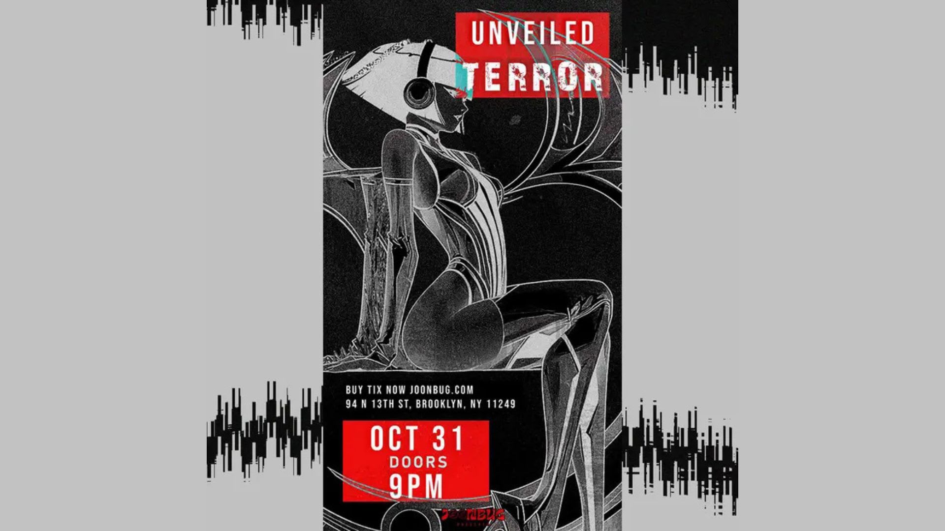 Unveiled Terror Halloween Party On 10/31 Cover
