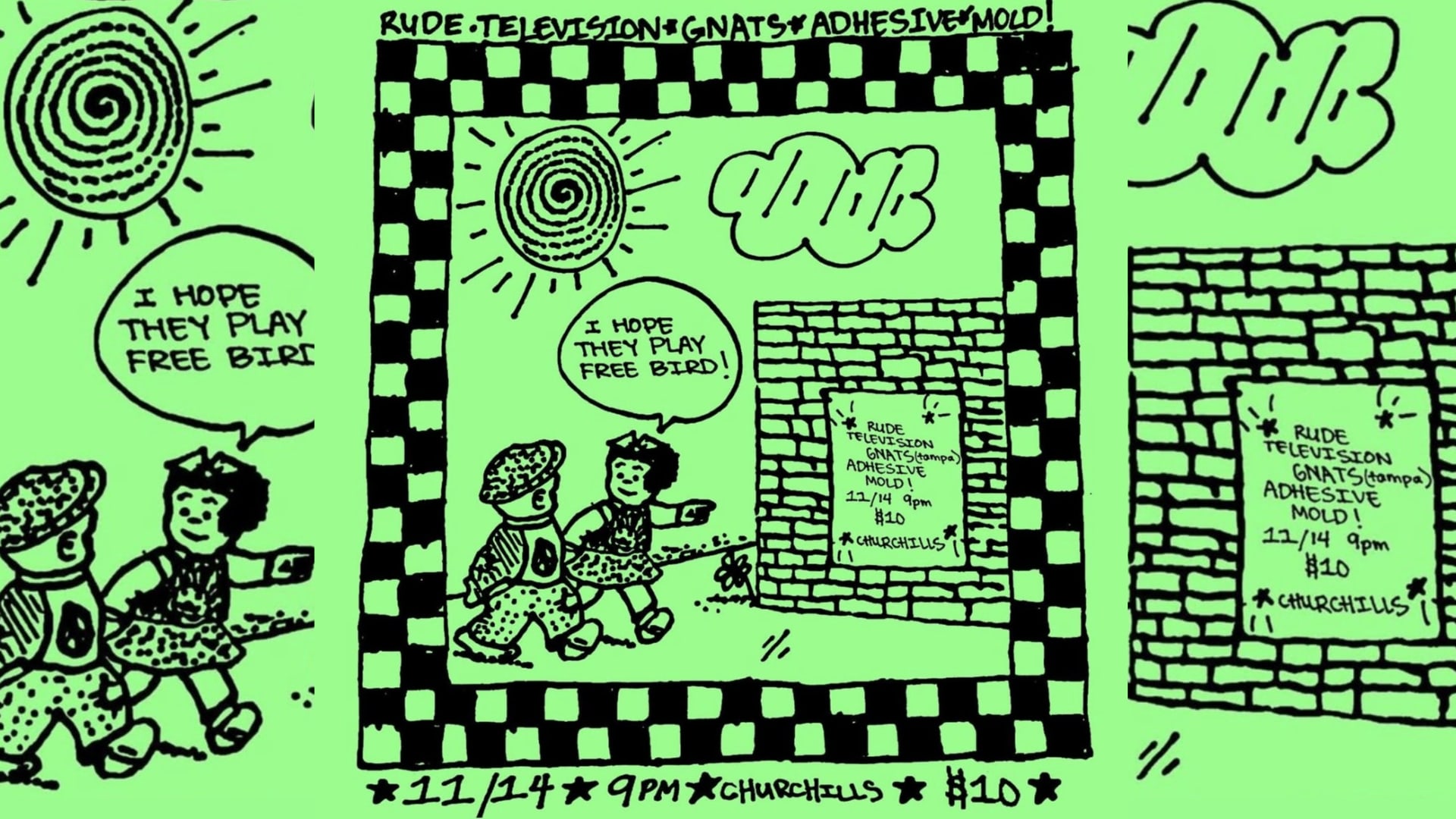 Rude Television, Gnats, Adehsive, And Mold Cover