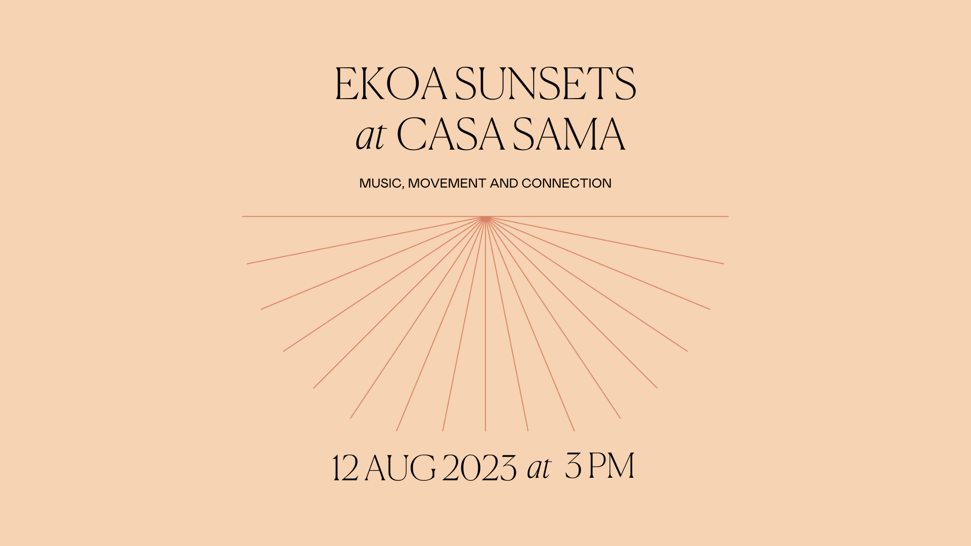 Ekoa Sunsets At Casa Sama Cover