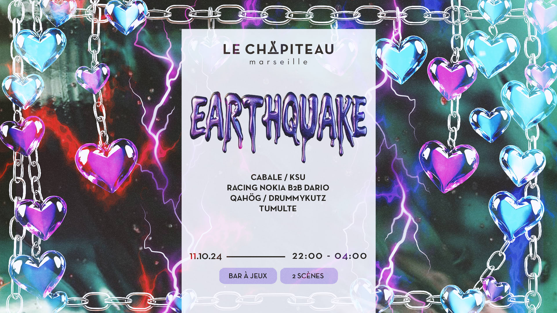 Earthquake: Cabale, Ksu, Racing Nokia X Dario, Qahög & More Cover