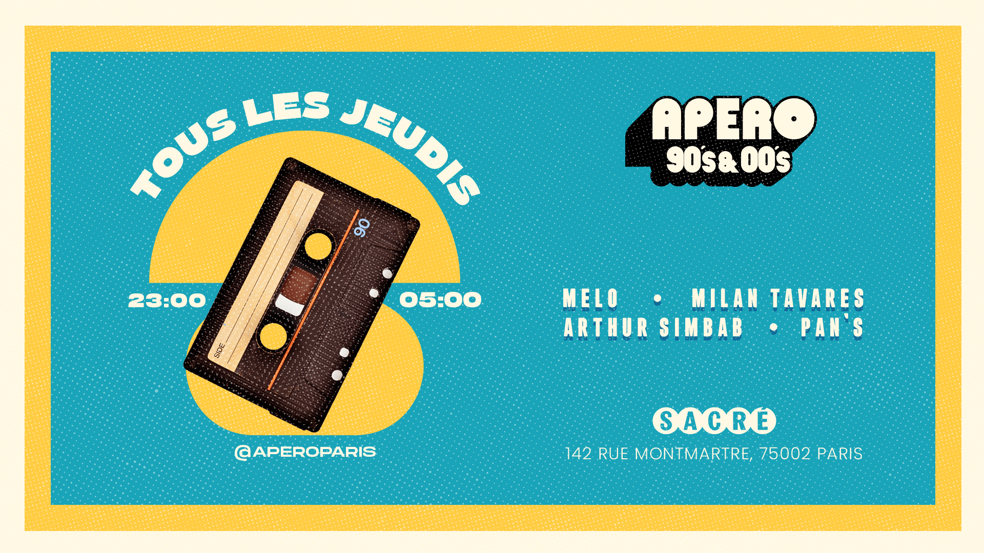 Apero 90's-00's - Jeudi 27 Juin 2024 Cover