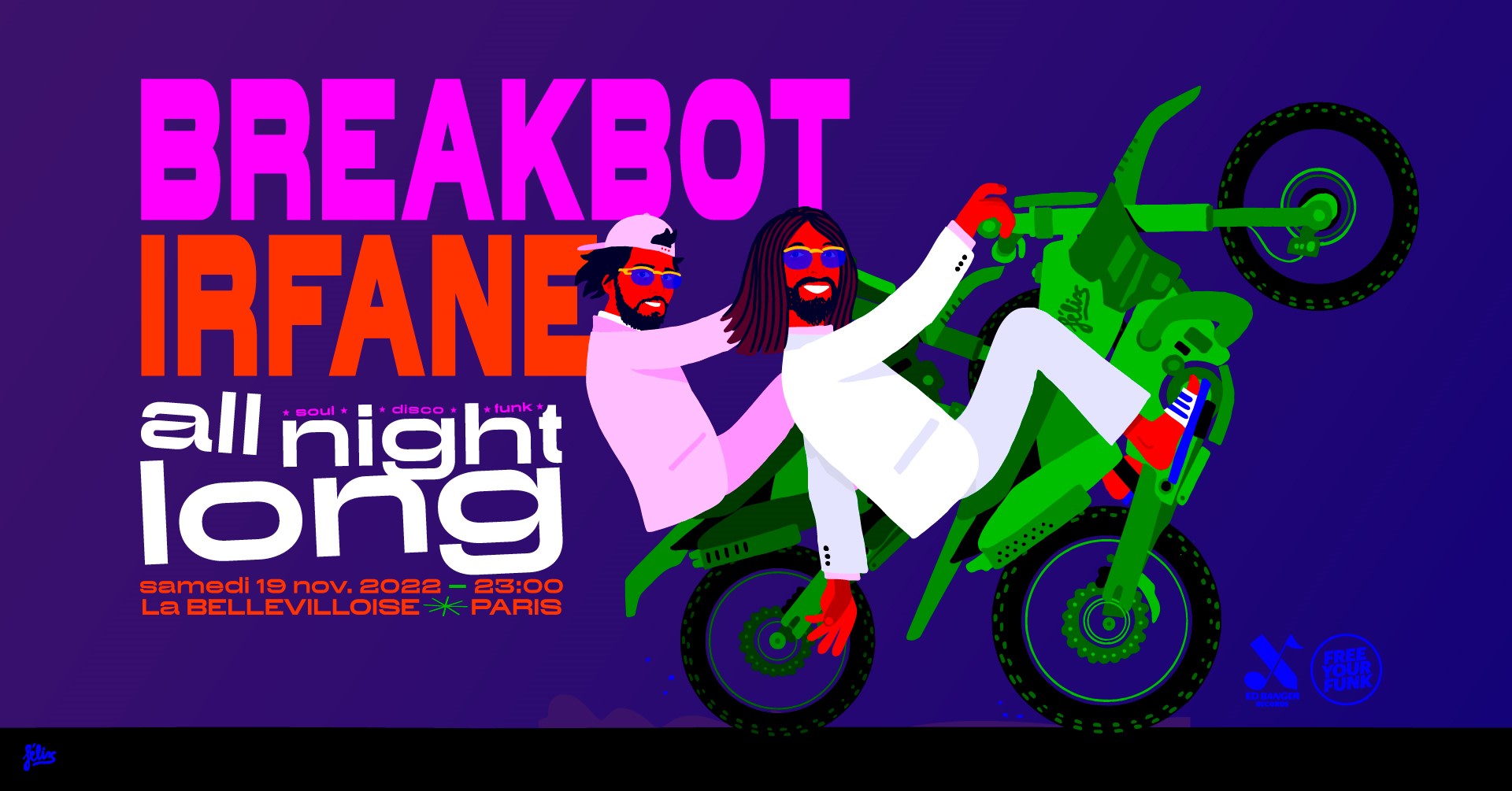 Free Your Funk : Breakbot & Irfane All Night Long Cover