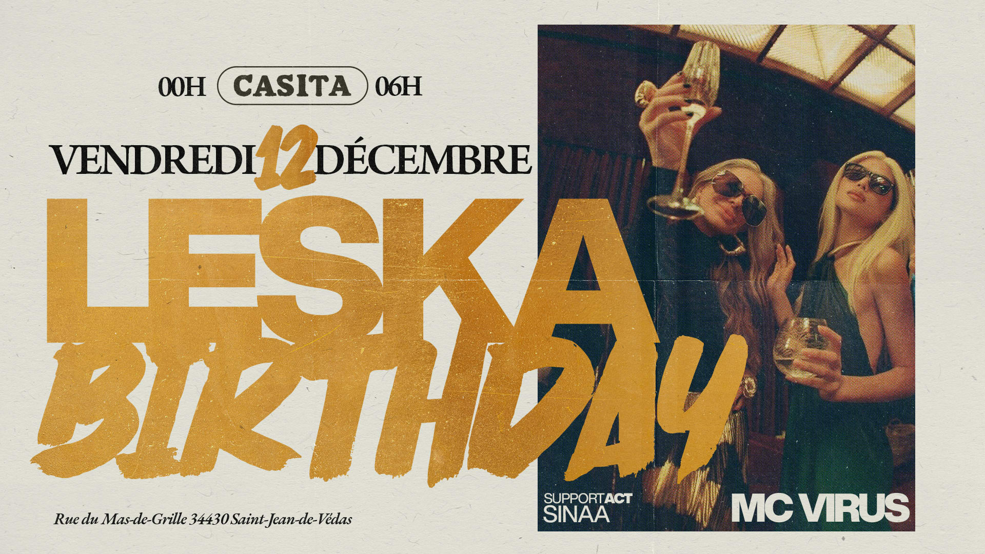 Ven 12 - Dj Leska Cover