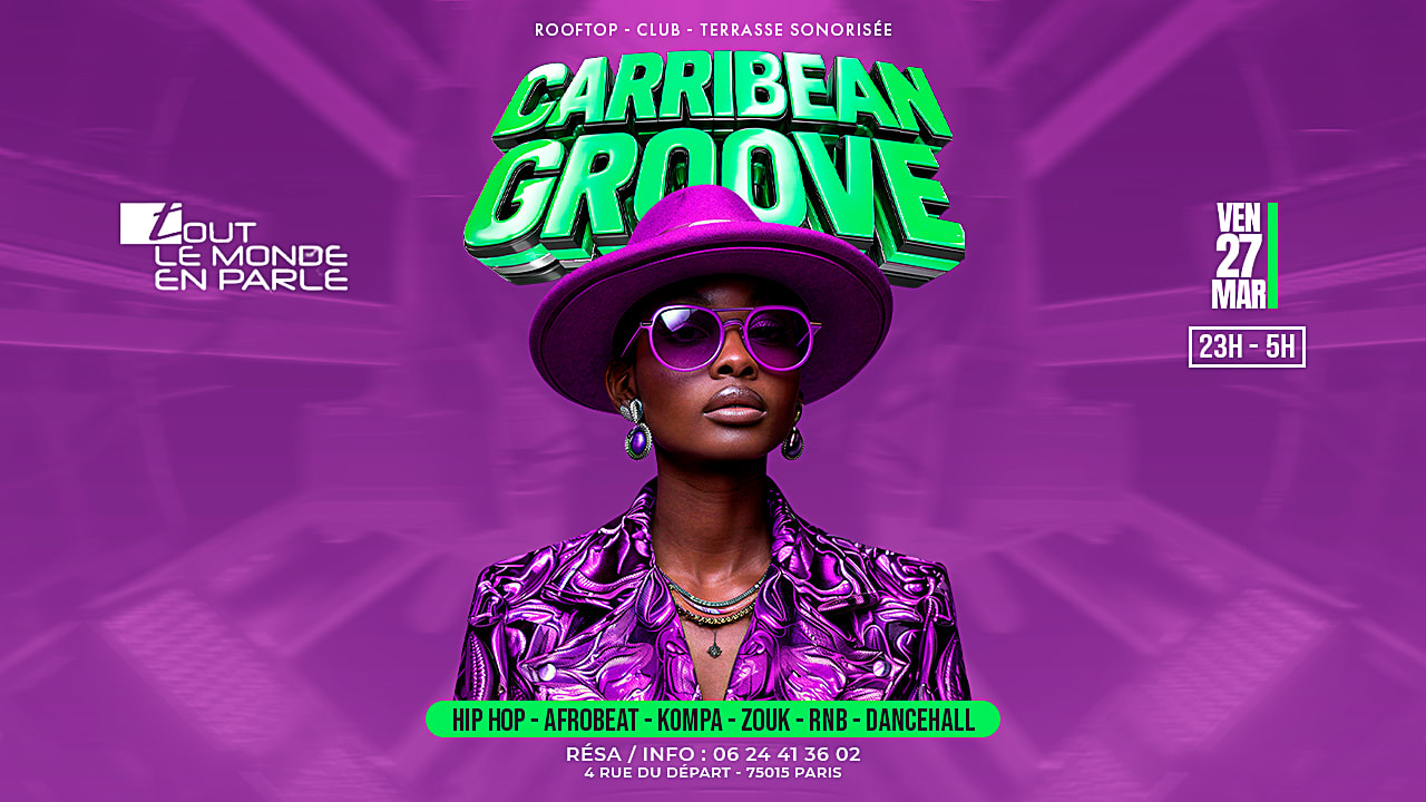 Soiree Caribbean Groove Club & Terrasse , Hiphop,Afrobeat Cover