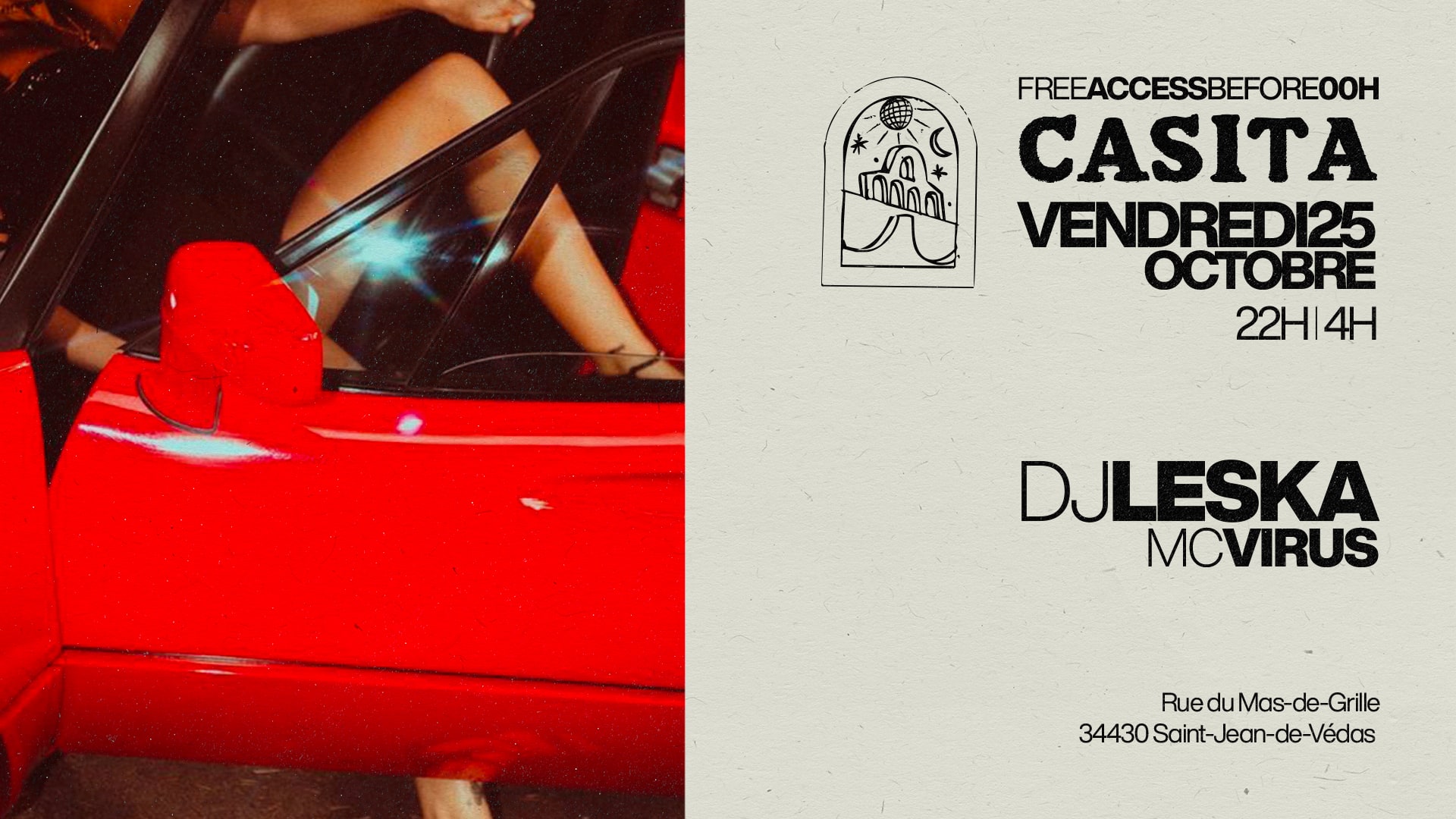 Vendredi 25 Oct - Dj Leska Cover