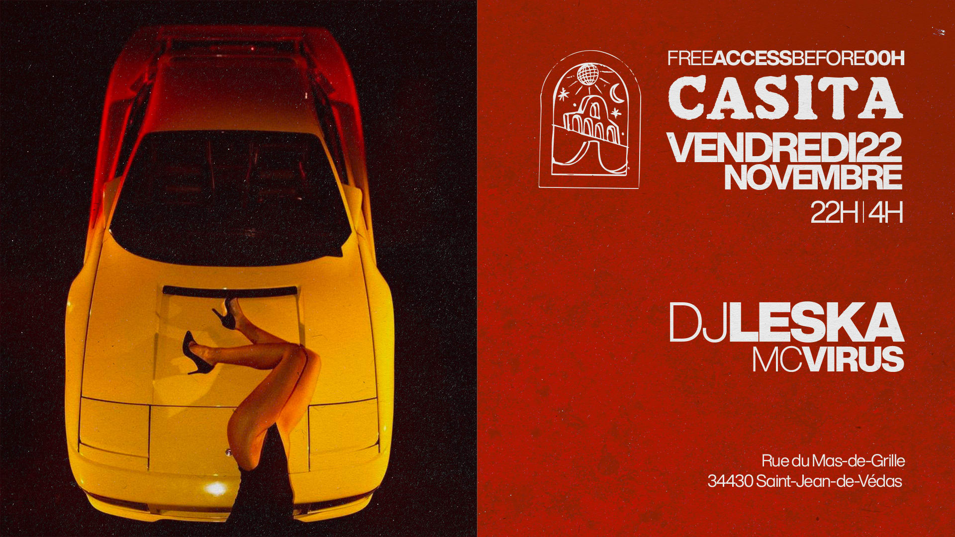 Ven 22 Nov - Dj Leska Cover