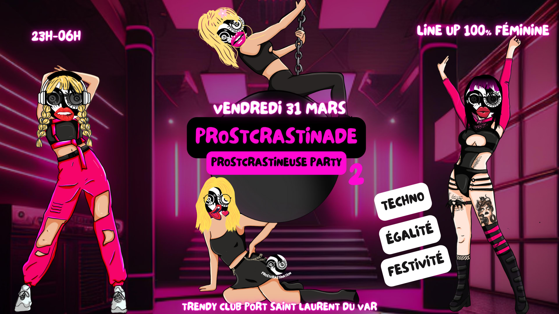 Prostcrastinade "Prostcrastineuse Party 2" Cover