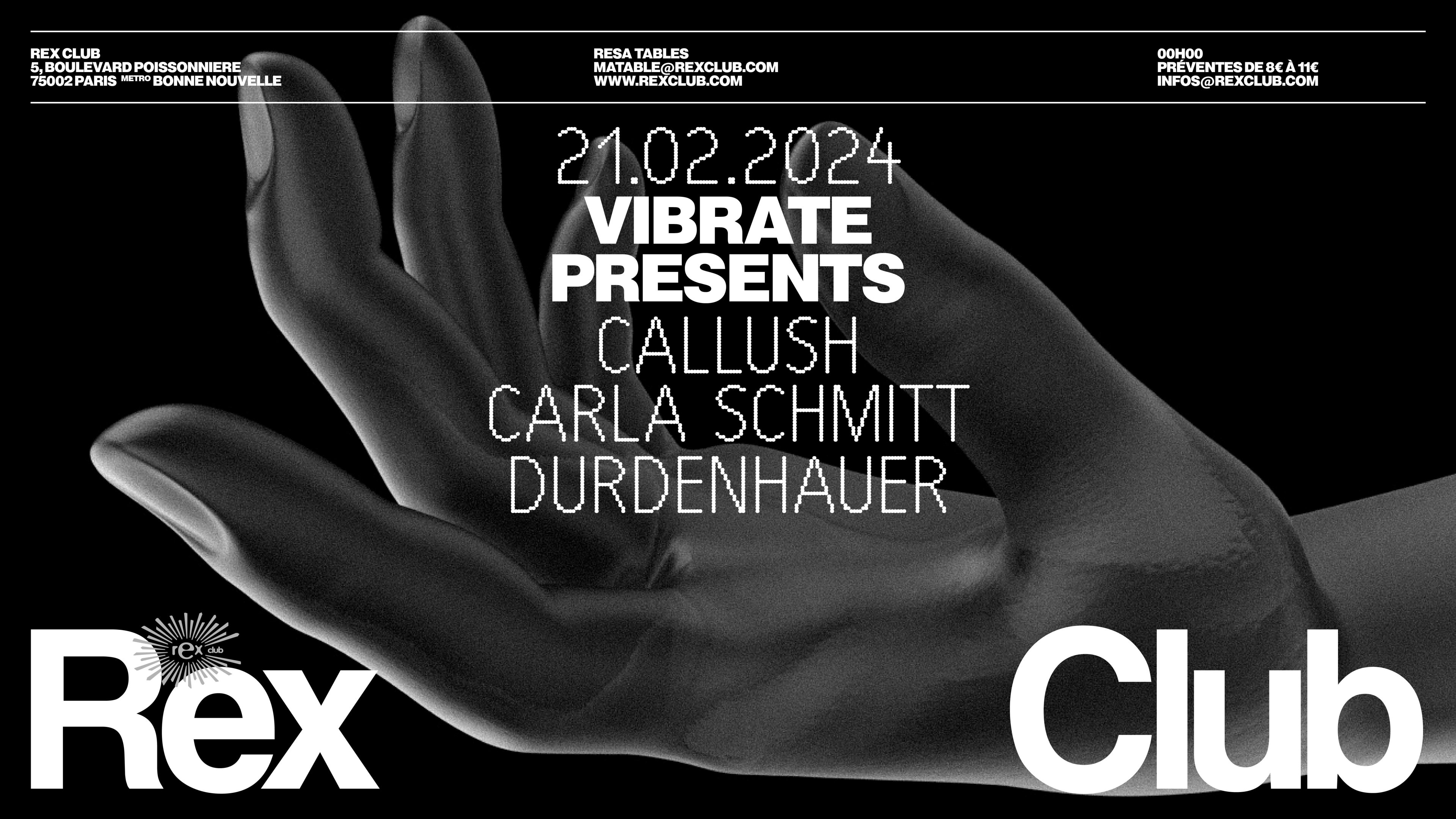 Vibrate Presents: Callush, Carla Schmitt, Durdenhauer Cover