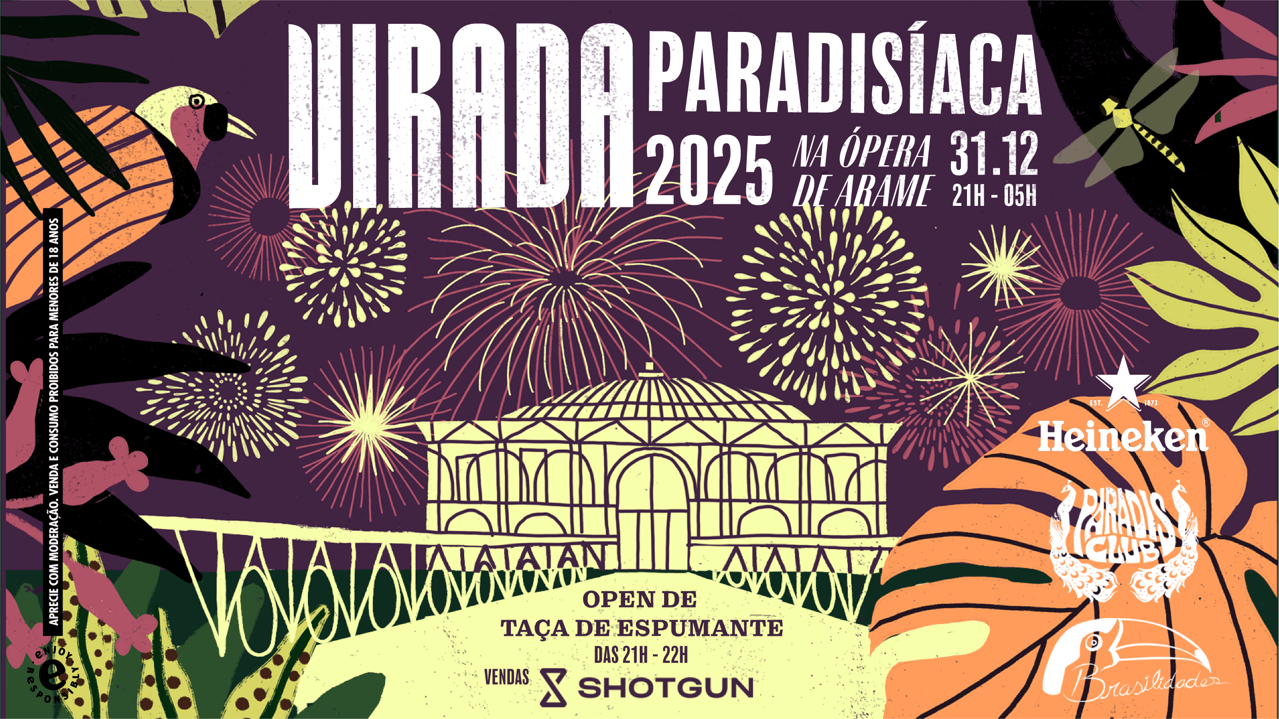 Virada Paradisíaca 2025 Na Ópera De Arame Cover