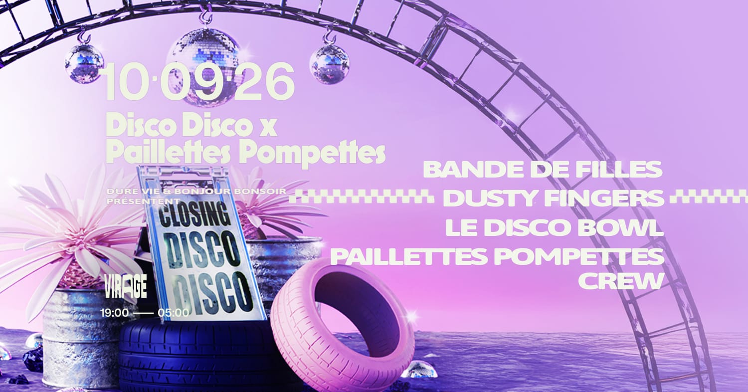 Disco Disco X Paillettes Pompettes Cover