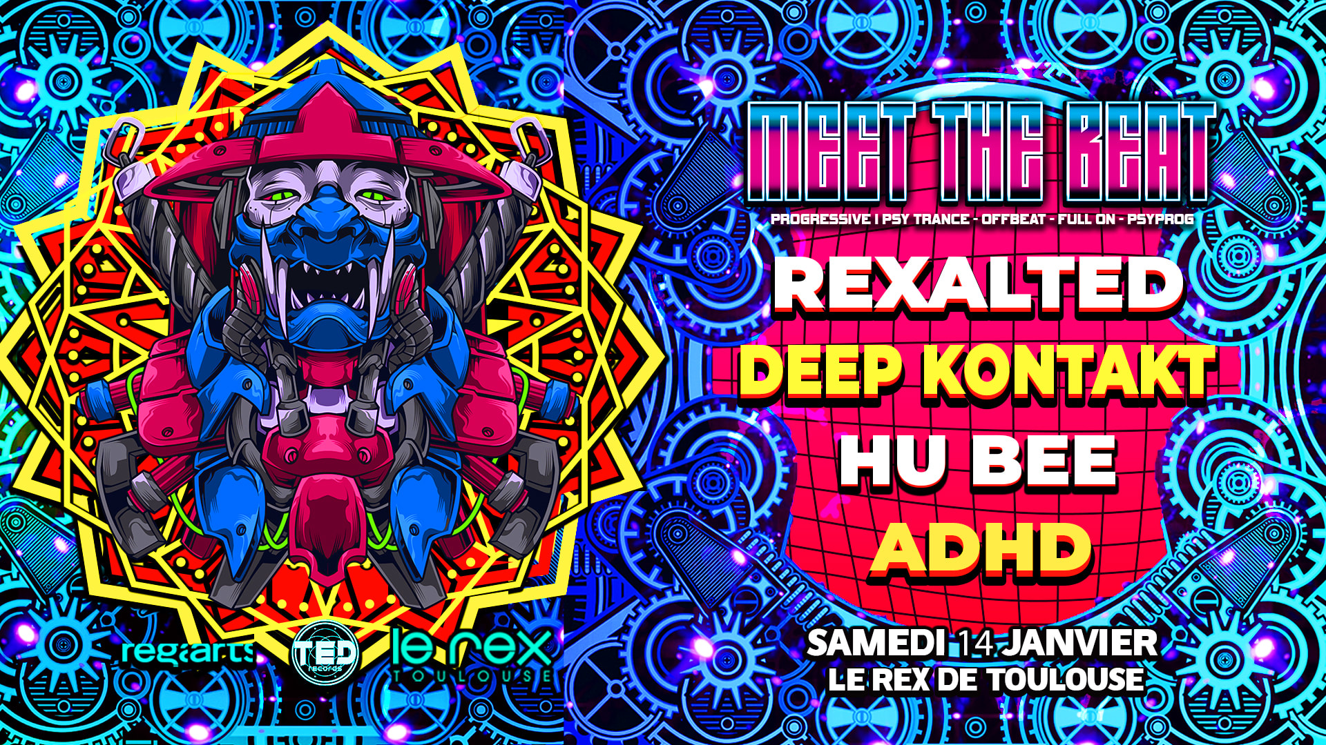 Meet The Beat#7 W. Rexalted - Deep Kontakt - Hu Bee - Adhd  Cover