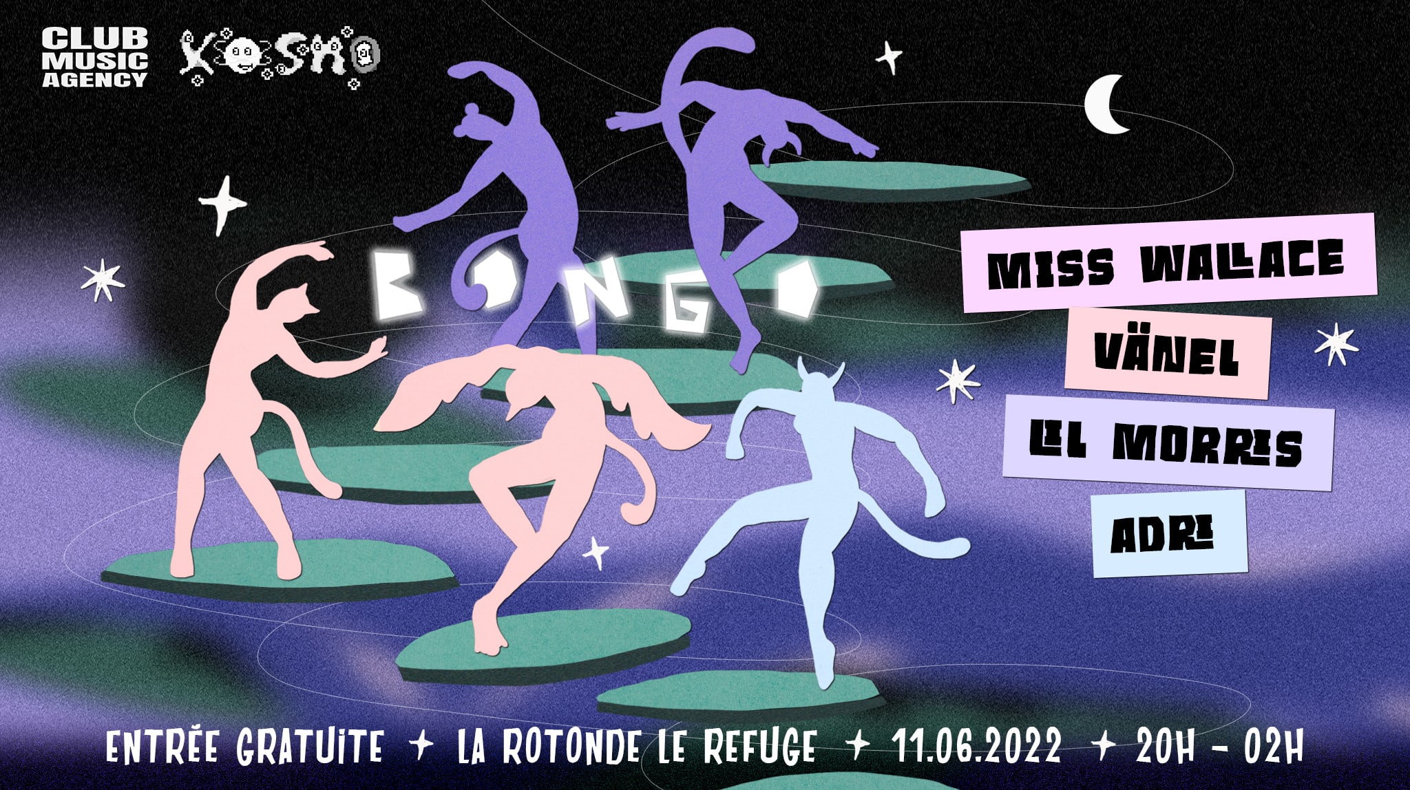 Bongo Et Les Enfants Sauvages S'emmêlent @ Refuge La Rotonde Cover