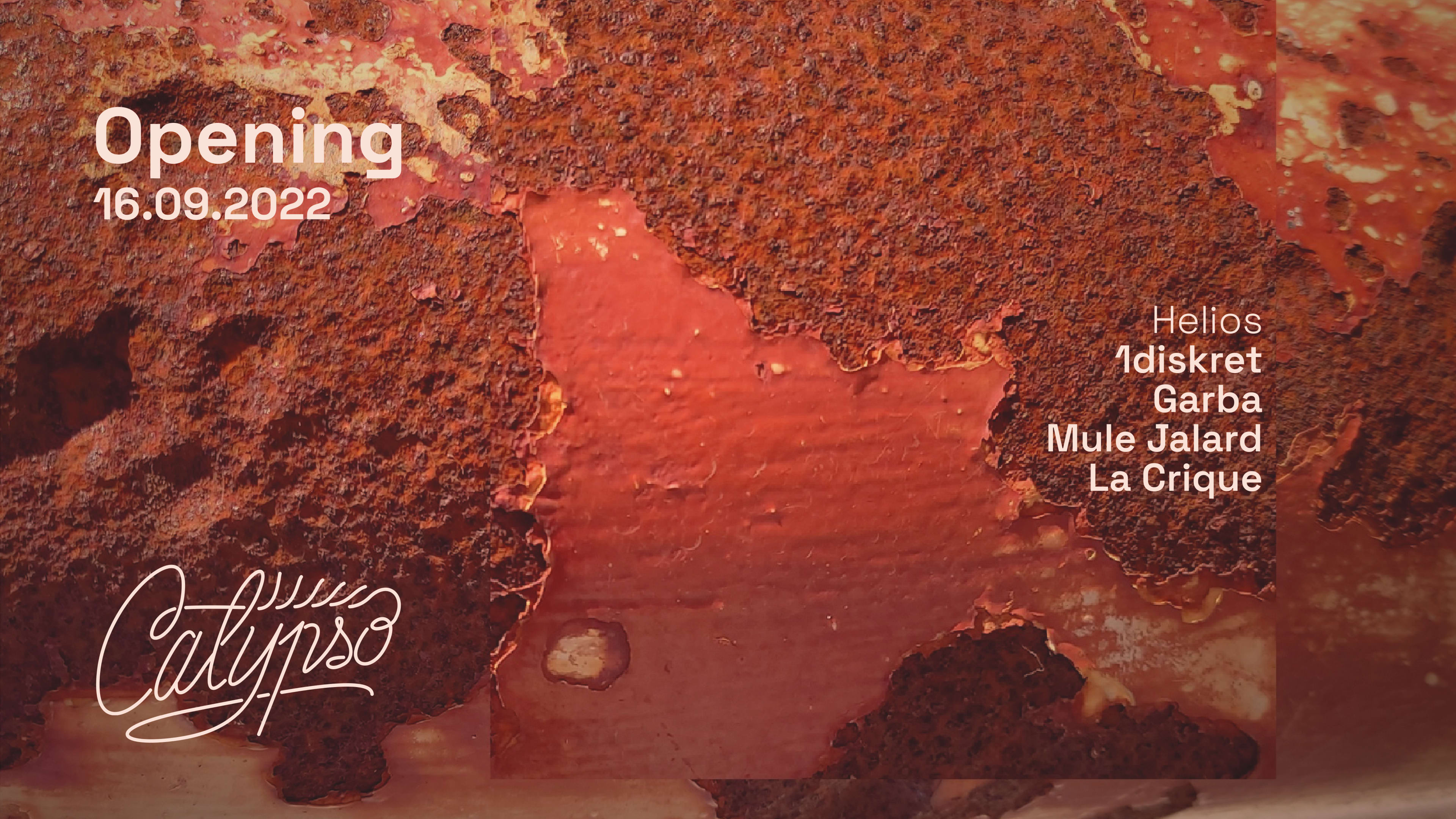 Opening Weekend : 1diskret, Garba, Mule Jalard, La Crique Cover