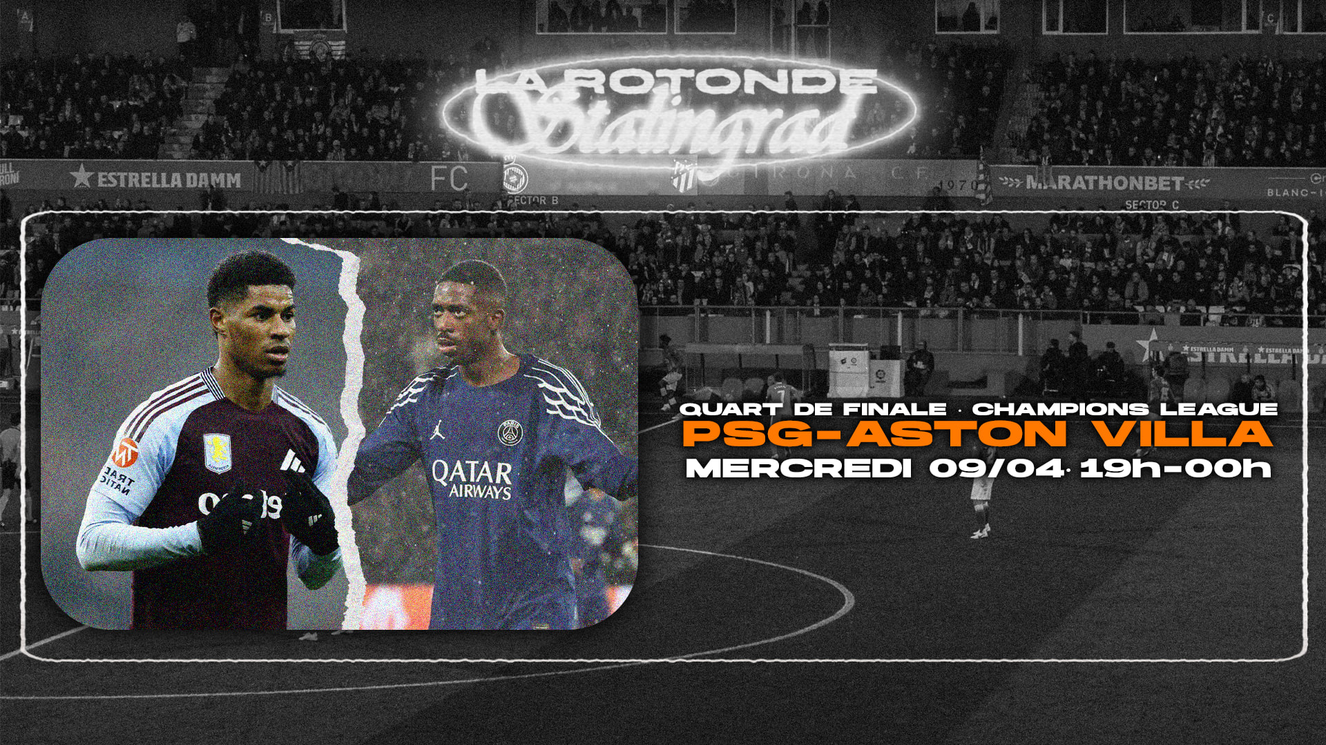 Quart De Finale · Champions League · Psg/Aston Villa Cover