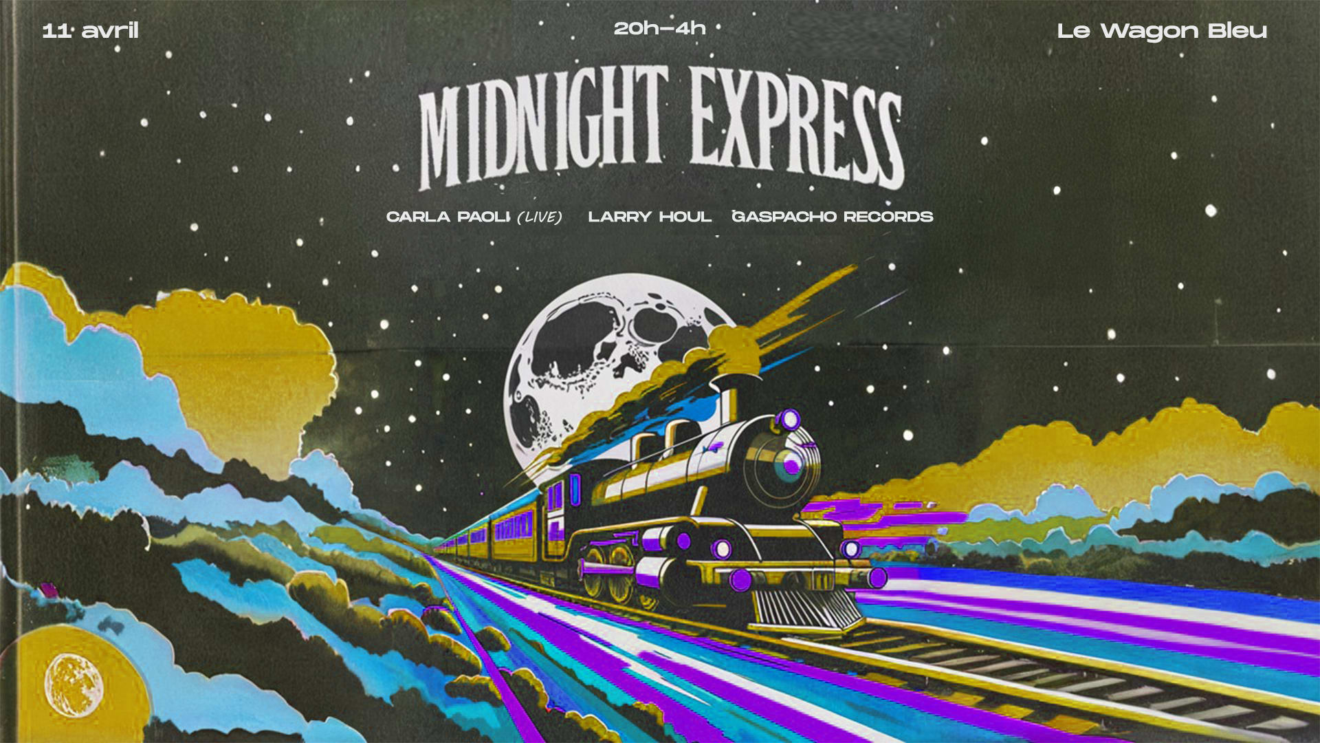 Midnight Express | Larry Houl, Gaspacho Records, Carla Paoli Cover