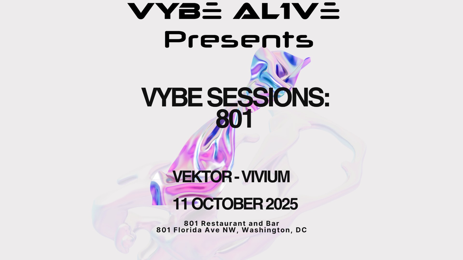 Vybe Nights: 801 Sessions Cover
