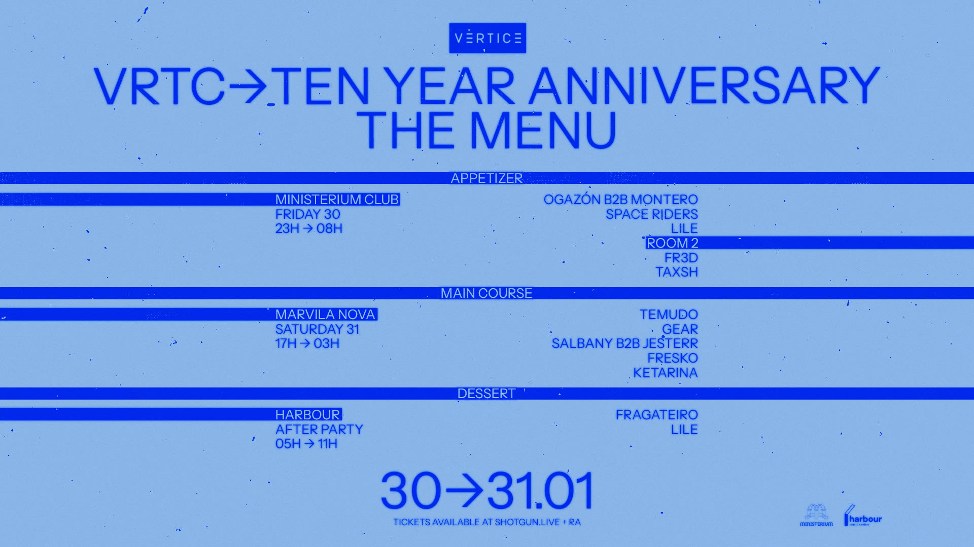 Vértice 10th Anniversary- Main Course Cover