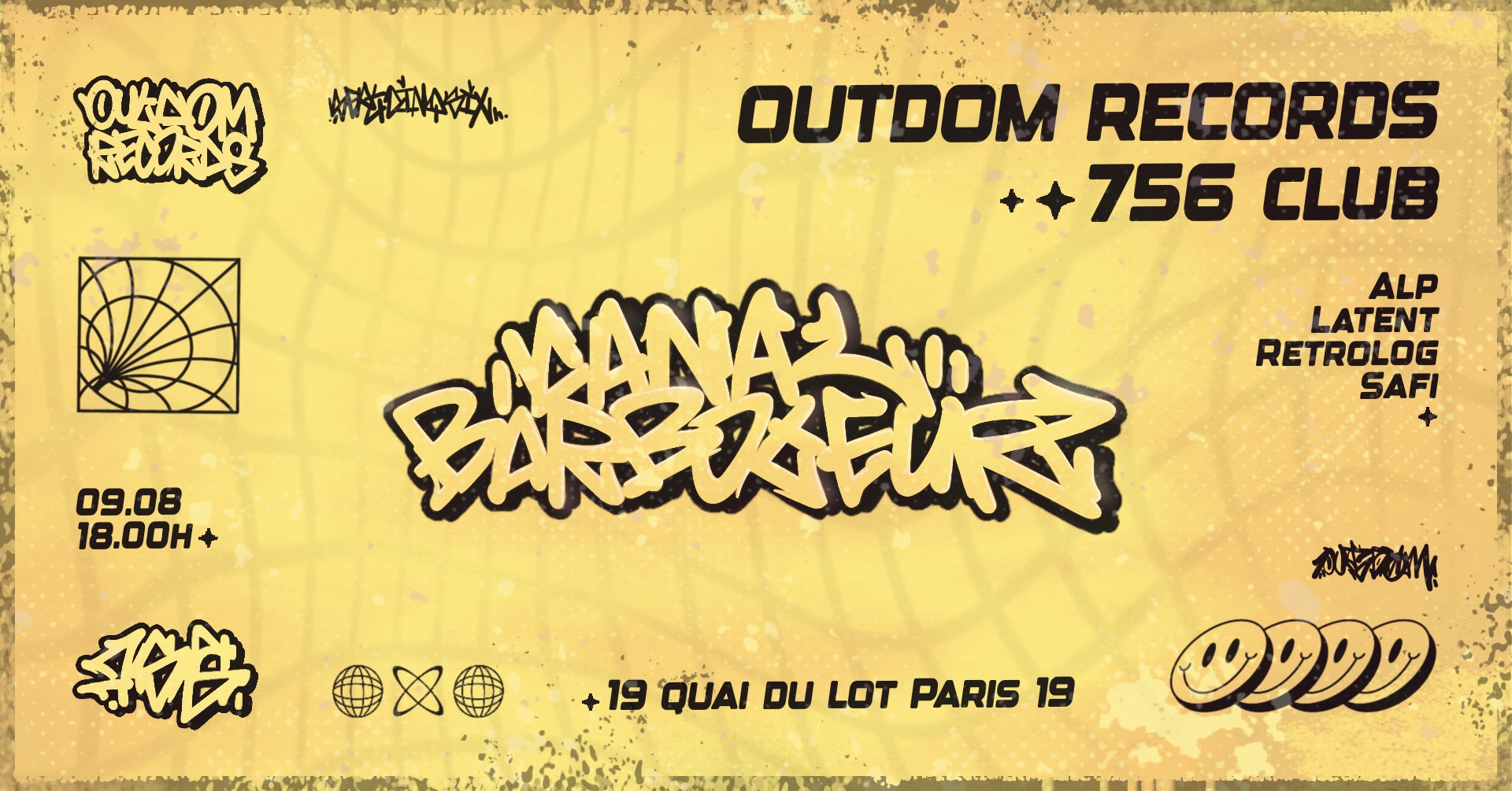 Outdom Records X 756 :  Alp, Latent, Retrolog, & Safi Cover