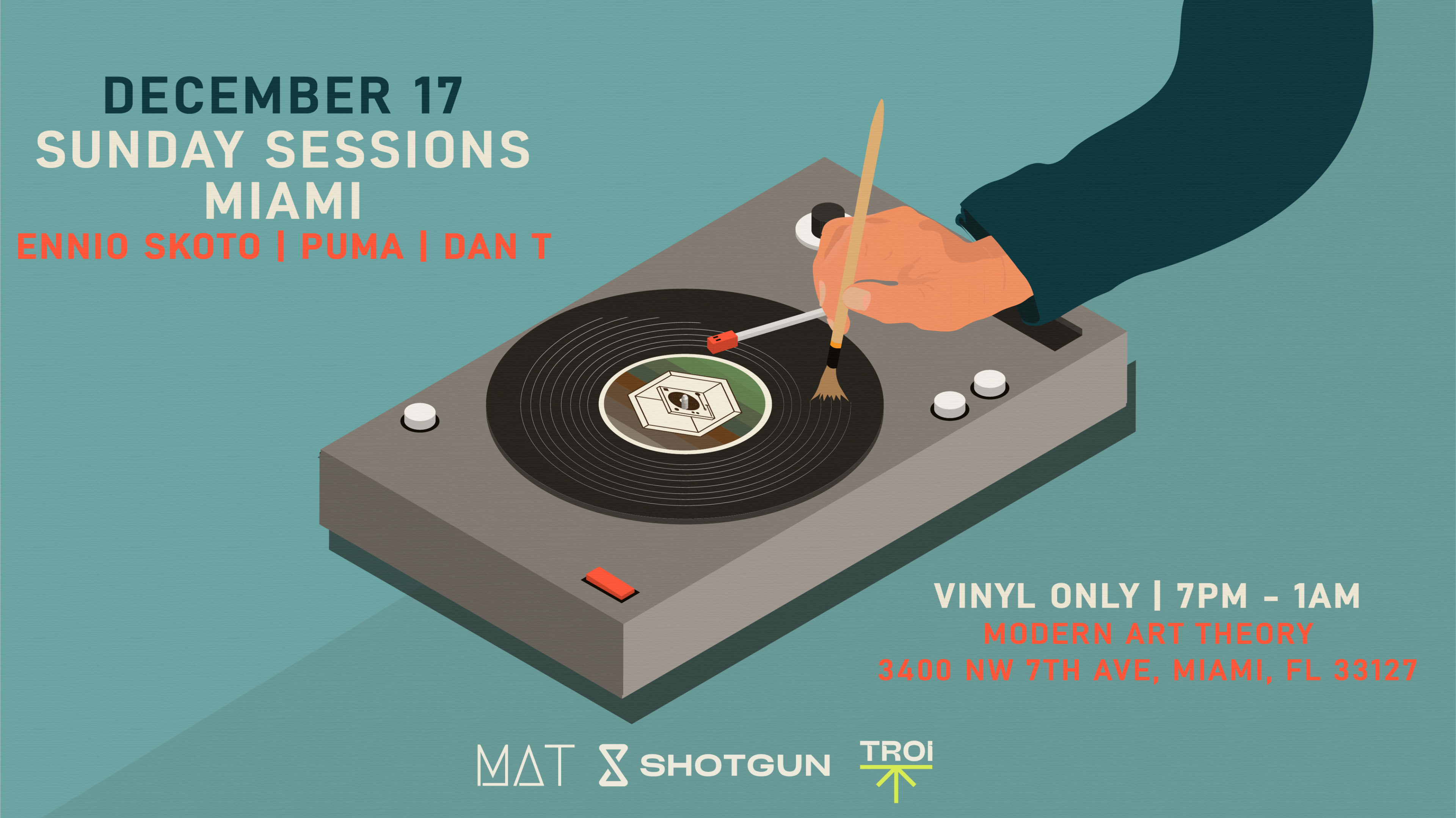 Sunday Sessions Miami (Vinyl Only) 12/17/2023 Cover