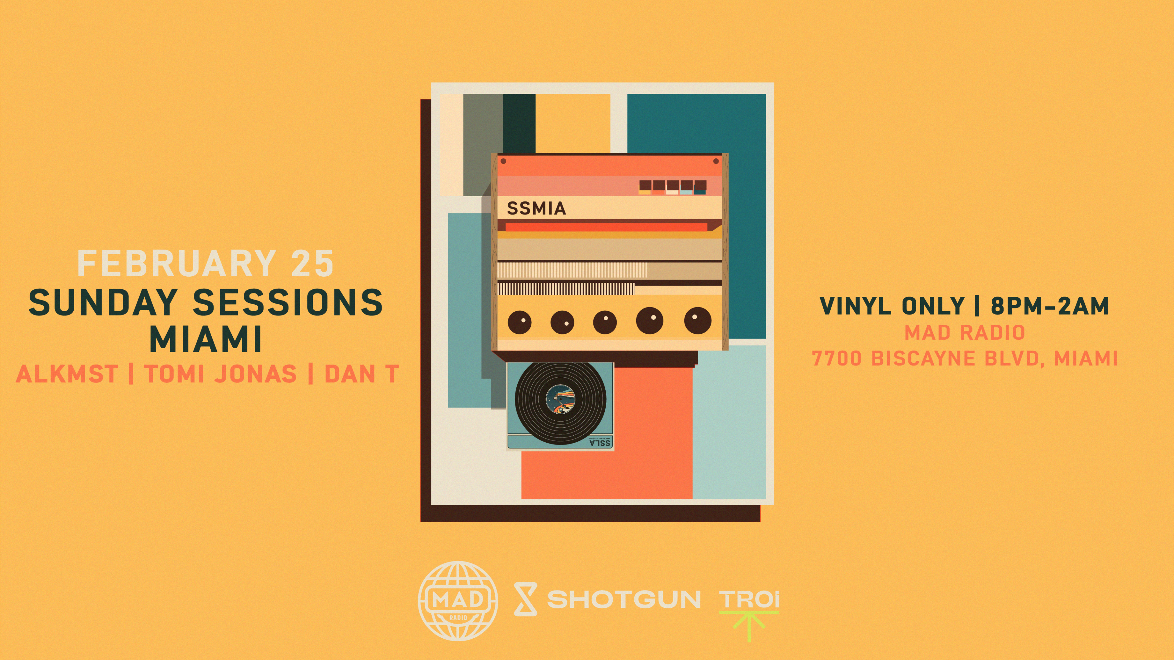 Sunday Sessions Miami (Vinyl Only) 02/25/24 Cover