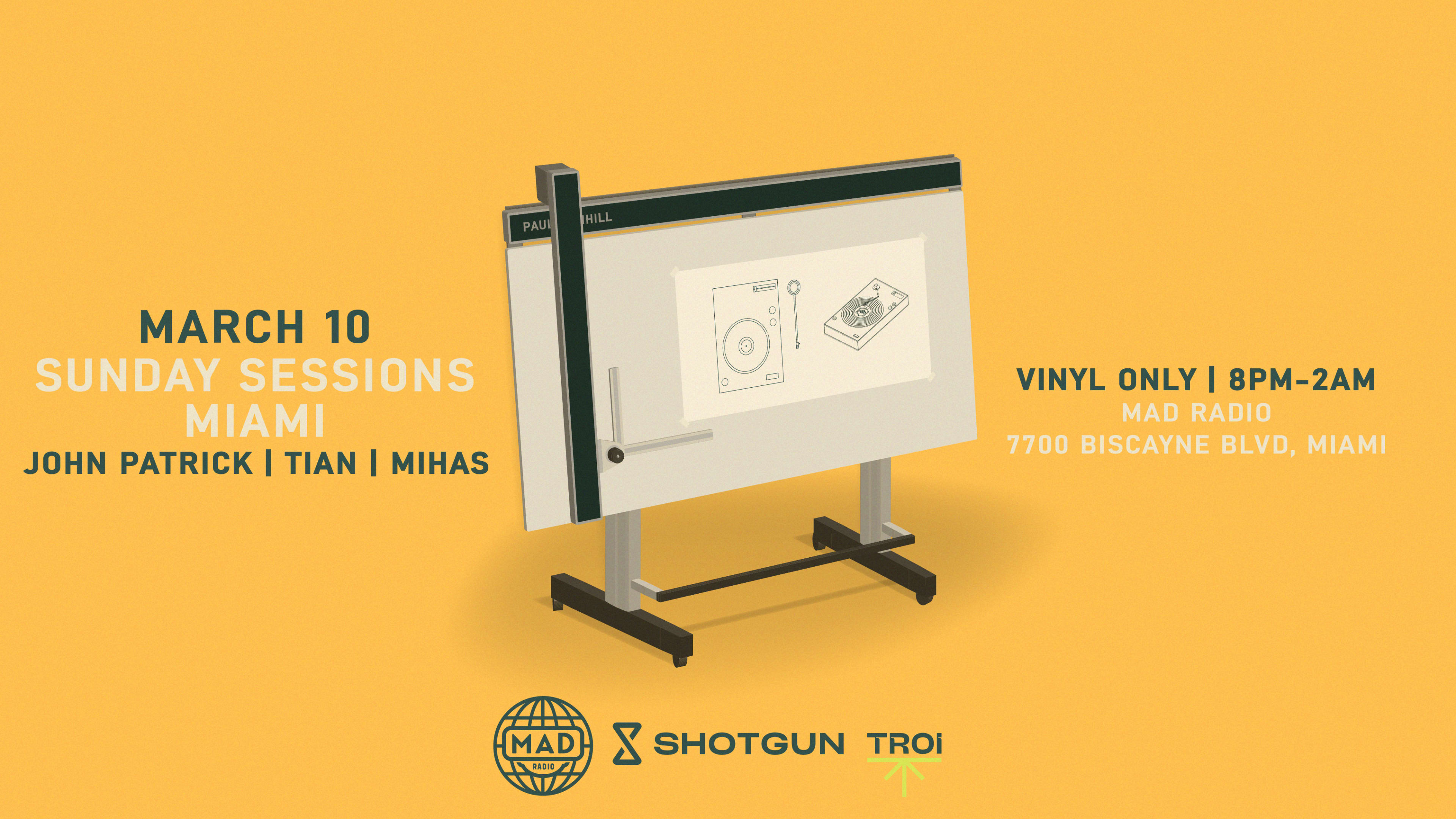 Sunday Sessions Miami (Vinyl Only) 03/10/24 Cover