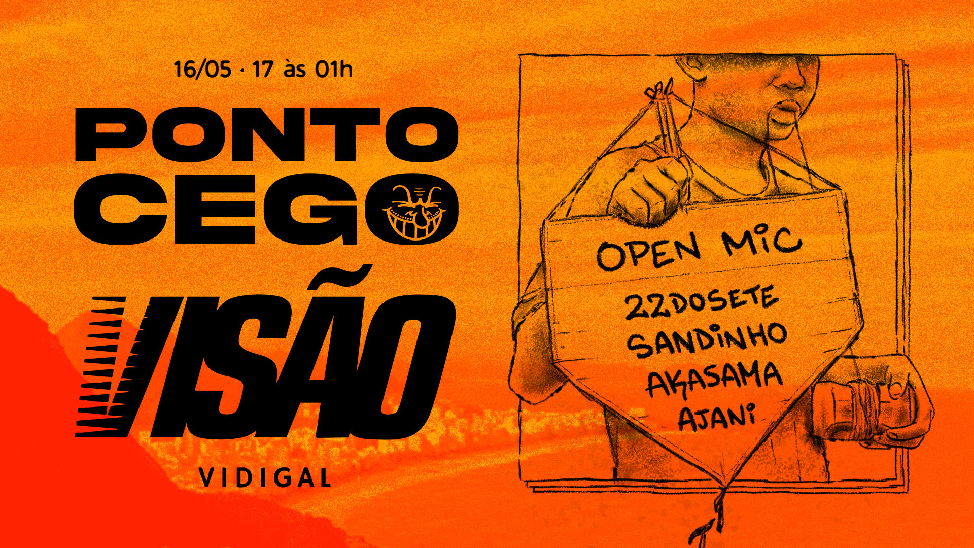 Ponto Cego X Visão Vidigal - Open Mic Cover