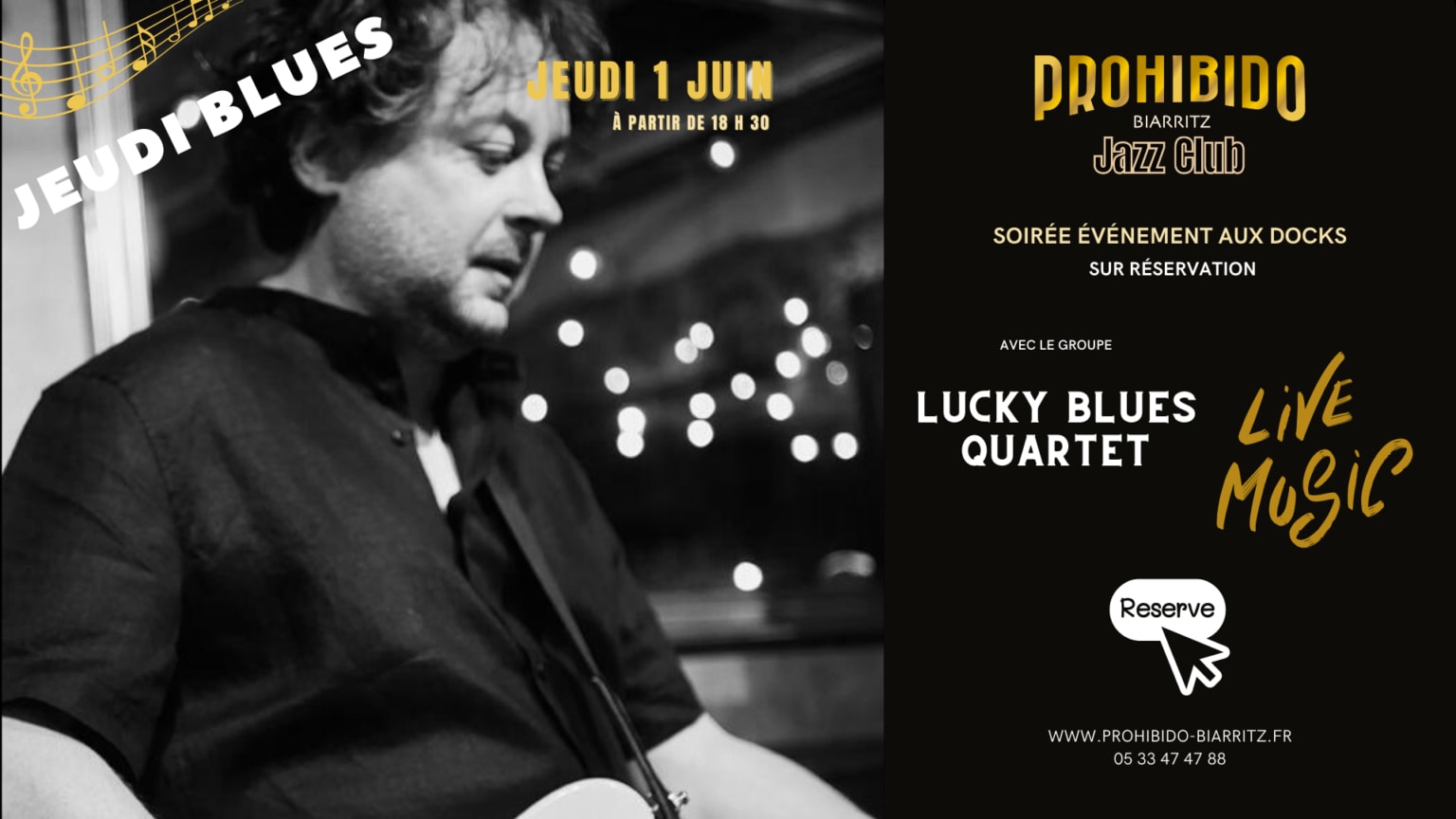 Jeudi 01 Juin Blues Avec Lucky Blues Quartet Cover