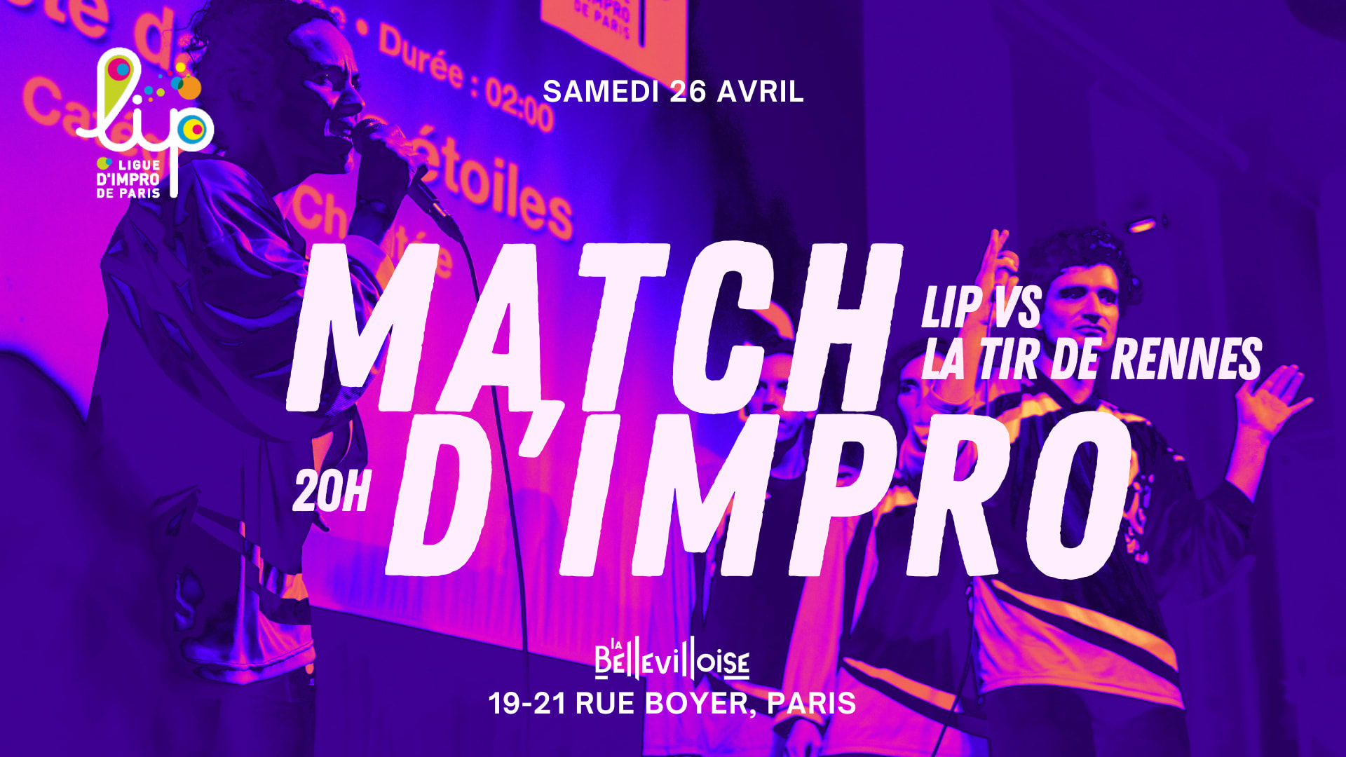 Ligue D'improvisation De Paris | 26.04.25 Cover