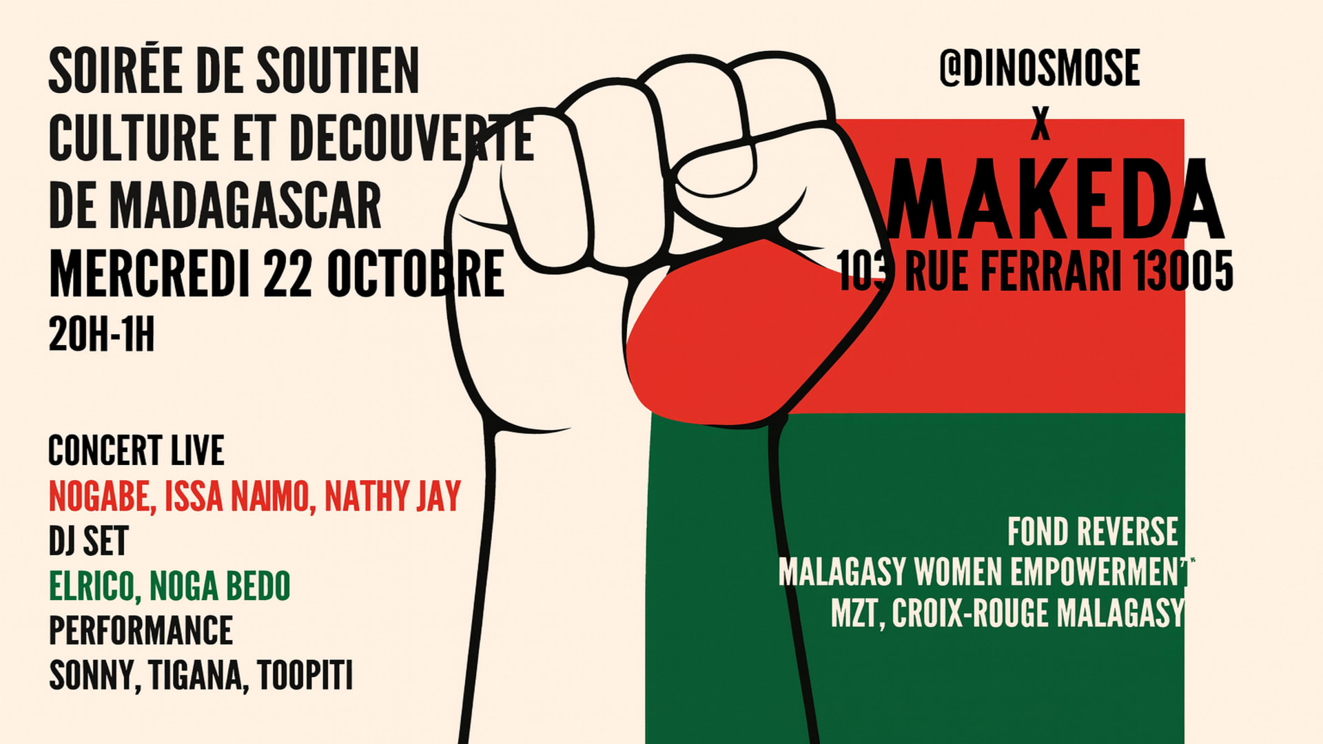 Soirée De Soutient À Madagascar Cover