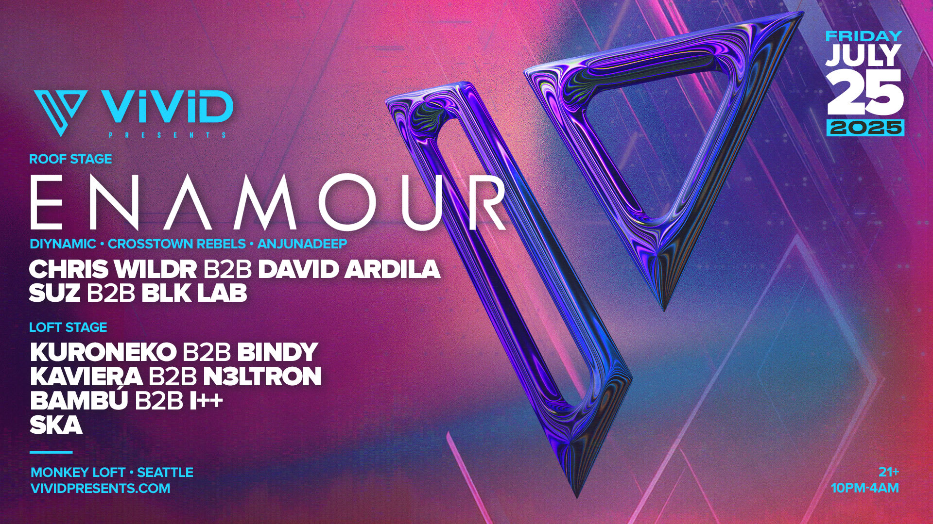 Enamour (Presales Sold-Out, Cover Can Be Paid At Door) Cover
