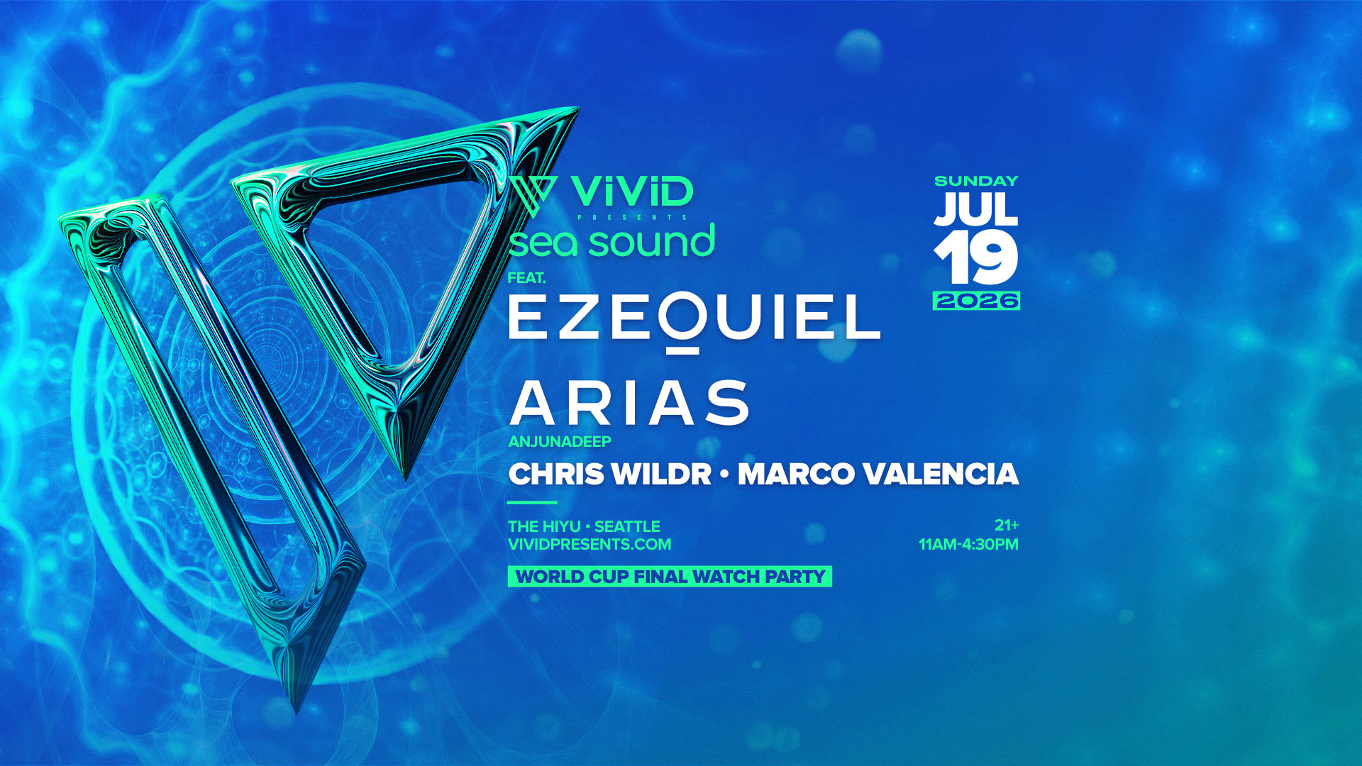 Sea Sound Feat. Ezequiel Arias & World Cup Final Watch Party Cover