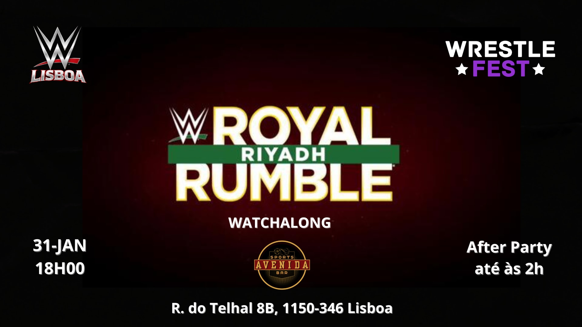 Wwe Royal Rumble Watchalong - Wwe.Lisboa & Wrestlefest Pt Cover