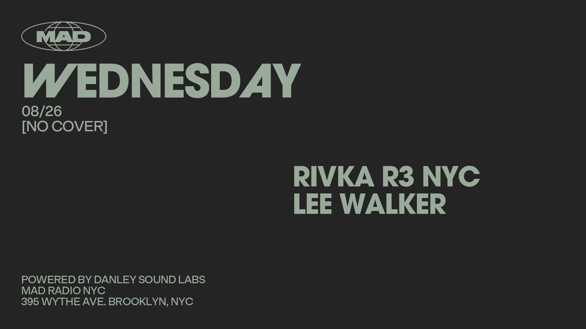 Rivka R3 Nyc / Lee Walker Cover