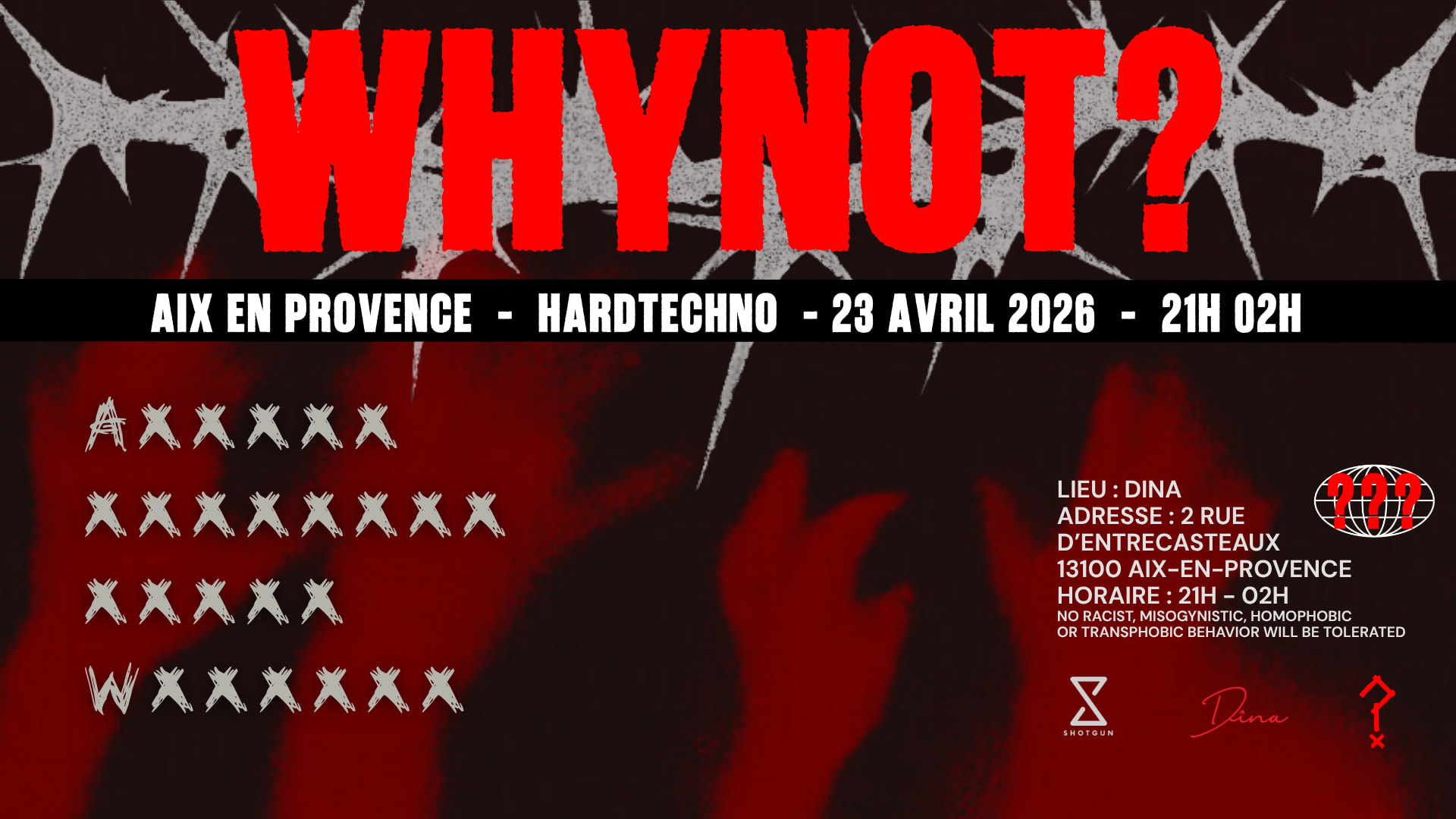 Whynot? : Axxxxx - Kxxxxxxx - Oxxxx - Wxxxxxx Cover