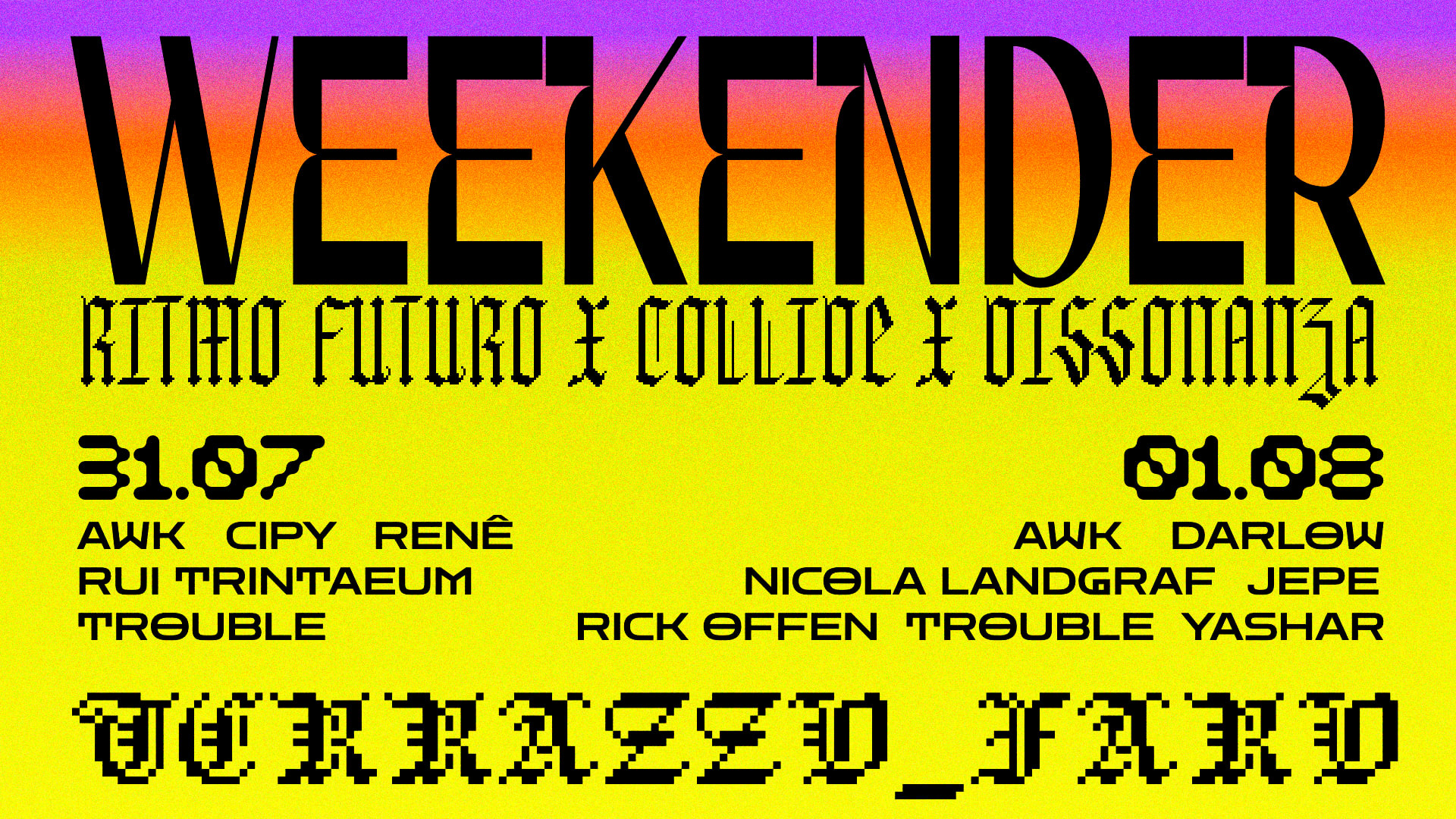 Ritmo Futuro Summer Weekender Cover