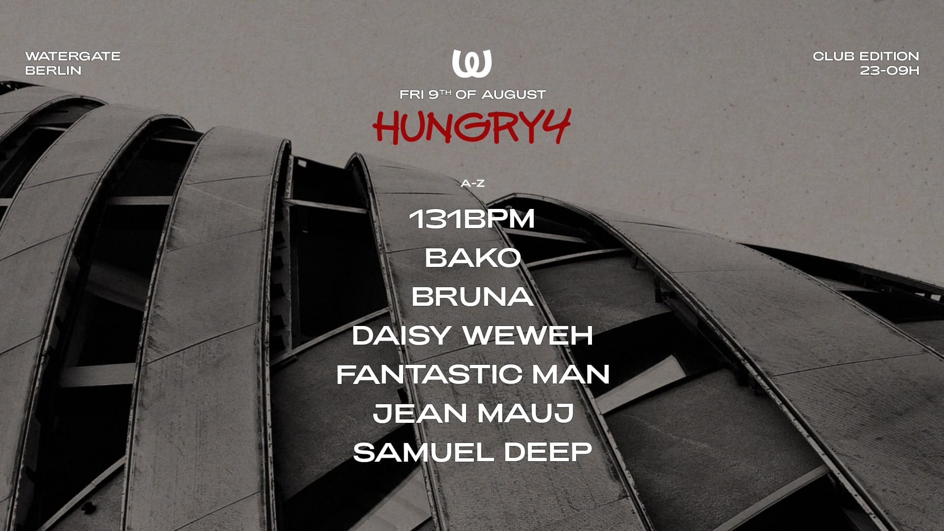 Hungry4 Fantastic Man & Samuel Deep At Watergate Berlin Cover