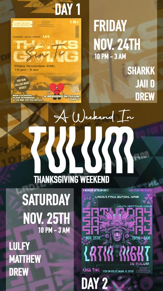 A Weekend In Tulum -- 2 Day Event Cover