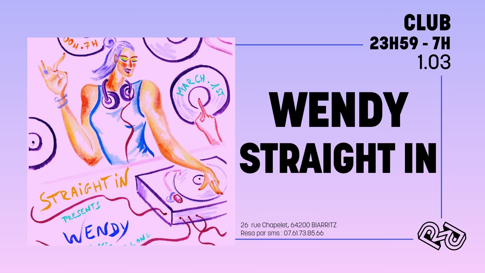 La Rhapsodie : Wendy . Straight In Cover
