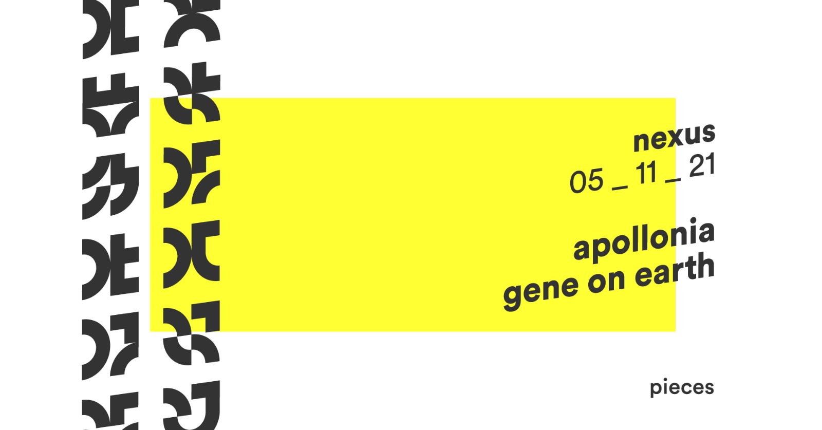 Pieces: Apollonia, Gene On Earth @ Nexus Cover