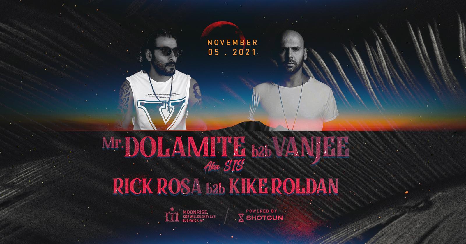 Moonrise Presents: Mr Dolamite Aka Sis, Vanjee, Rick Rosa, Kike Roldan Cover